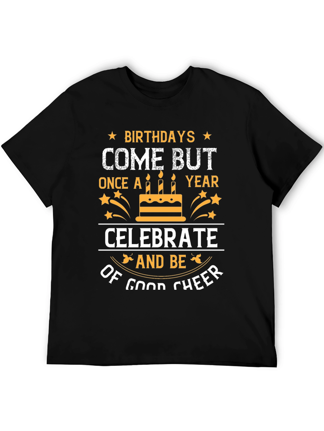 Black Birthday Celebration T-Shirt view 5
