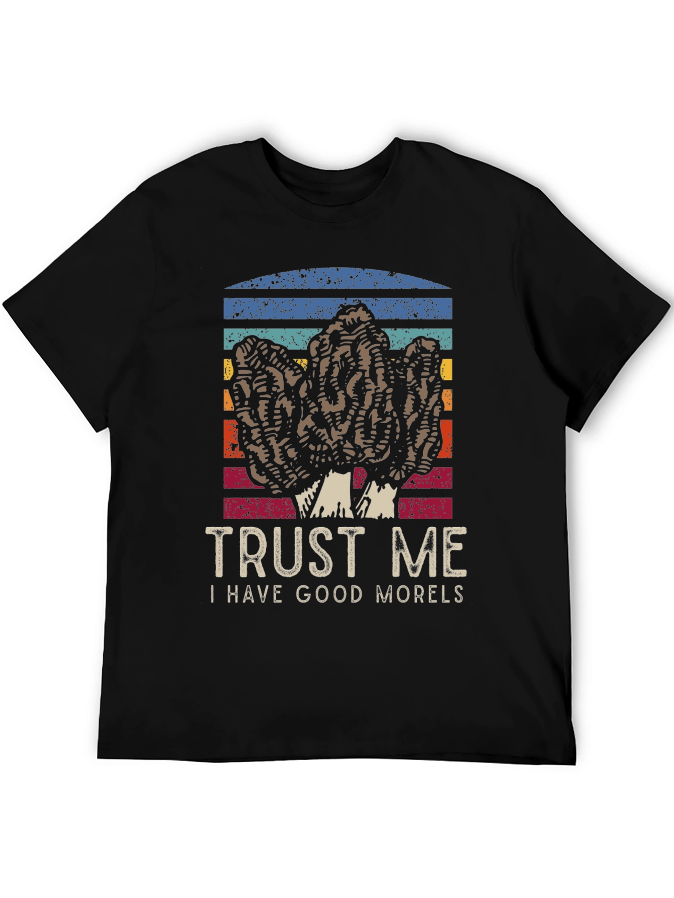 Black Trust Me I Have Good Morels T-Shirt view 5