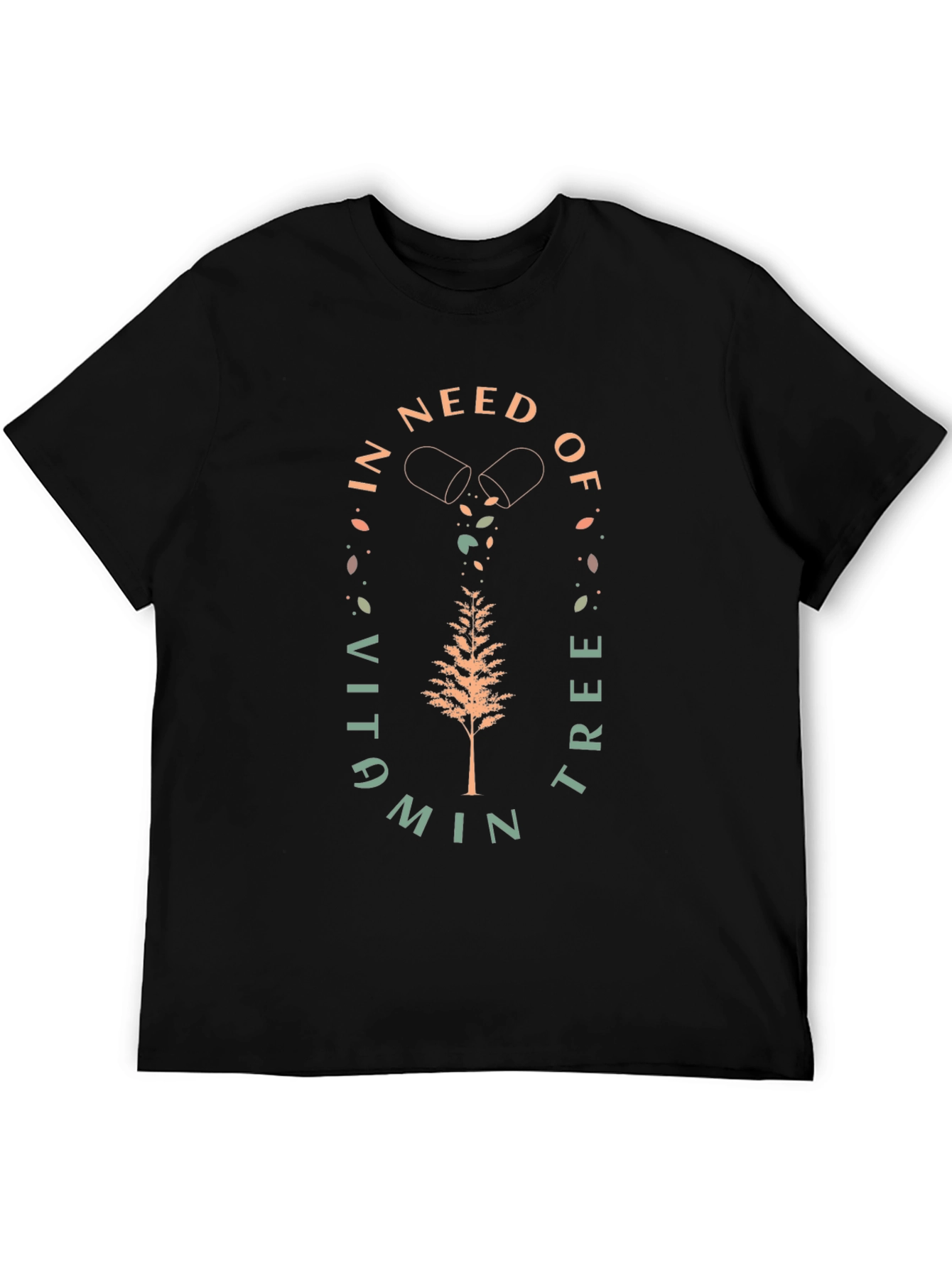 Black Vitamin Tree Black Graphic Tee view 5