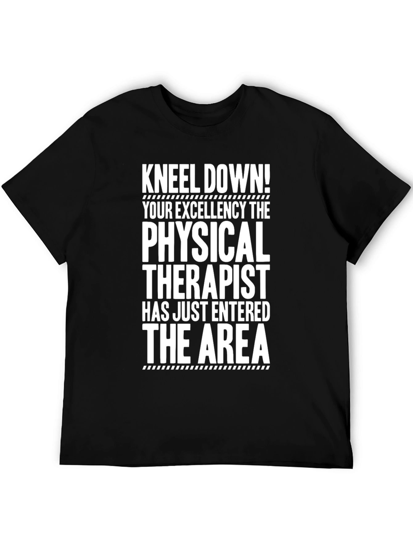 Black Physical Therapist Novelty Graphic Tee view 5