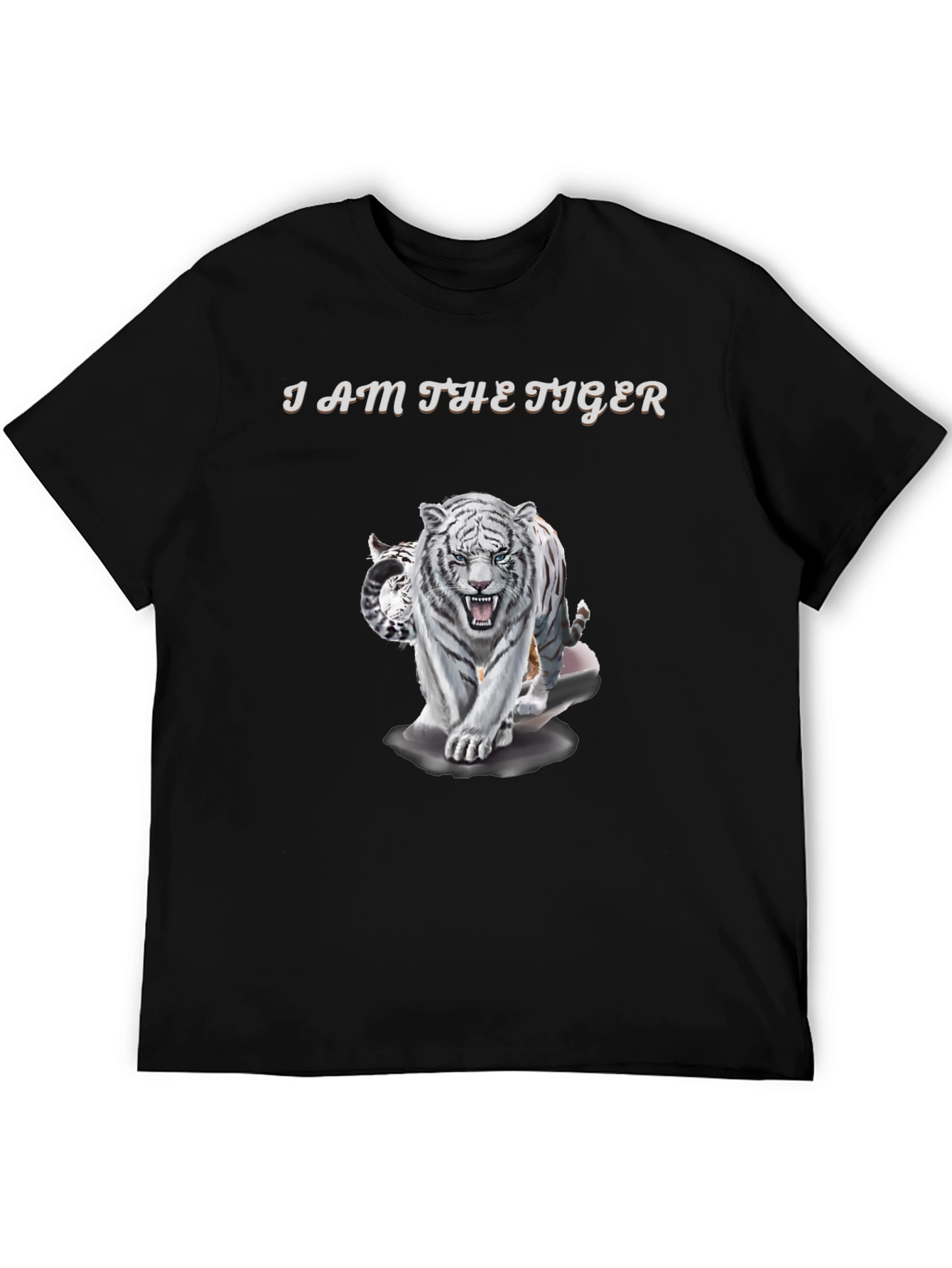 Black I Am The Tiger Graphic Tee view 5