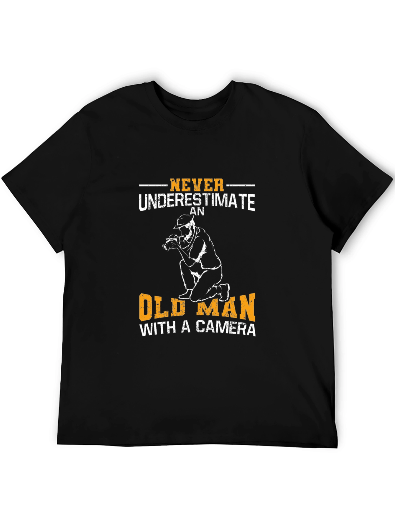 Old Man with Camera Graphic T-Shirt - 5