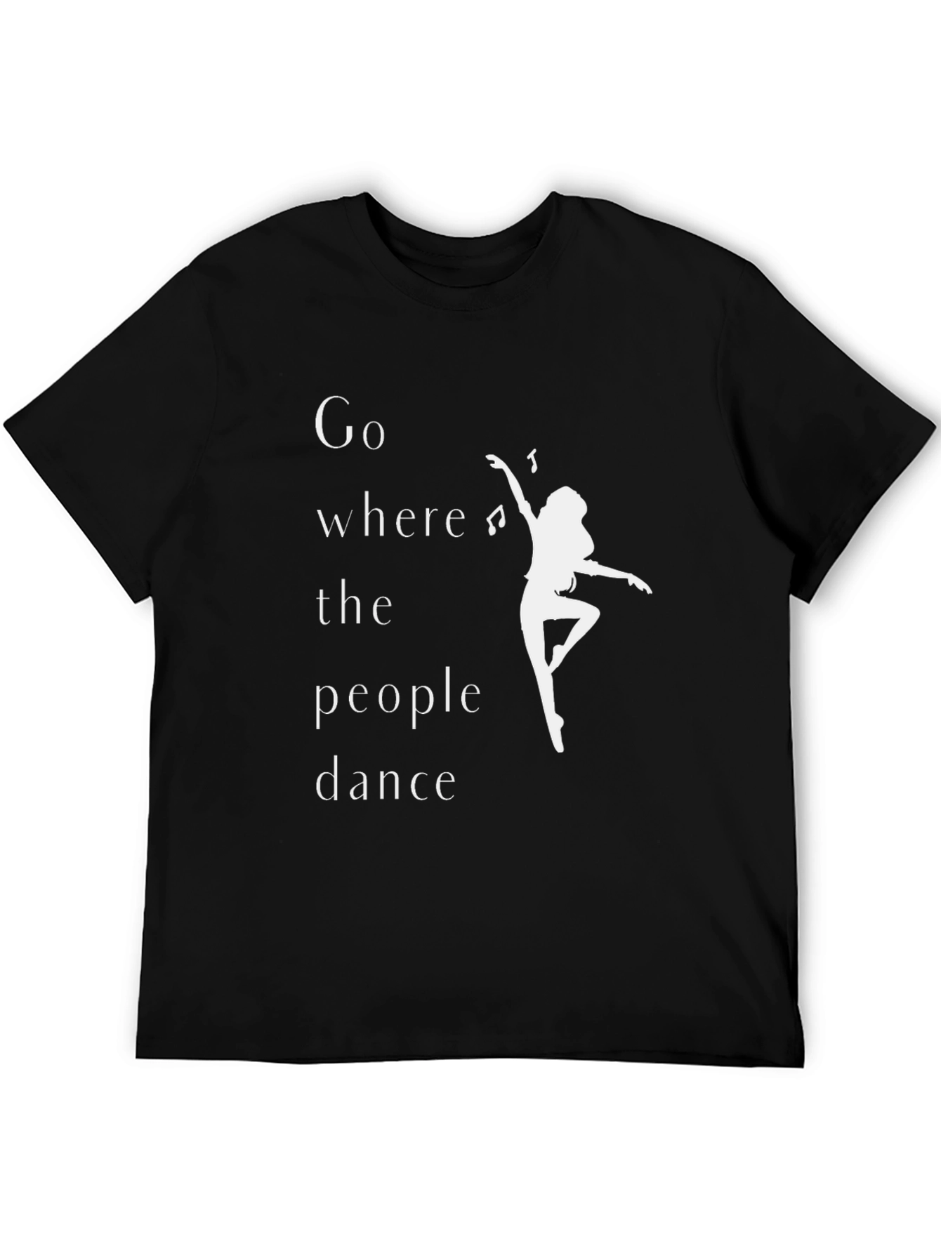 Black Dance Inspired Graphic Tee - Where the People Dance view 5