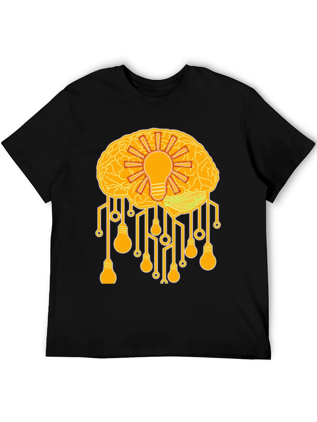 Black Brain Power T-Shirt - Idea Generator view 5