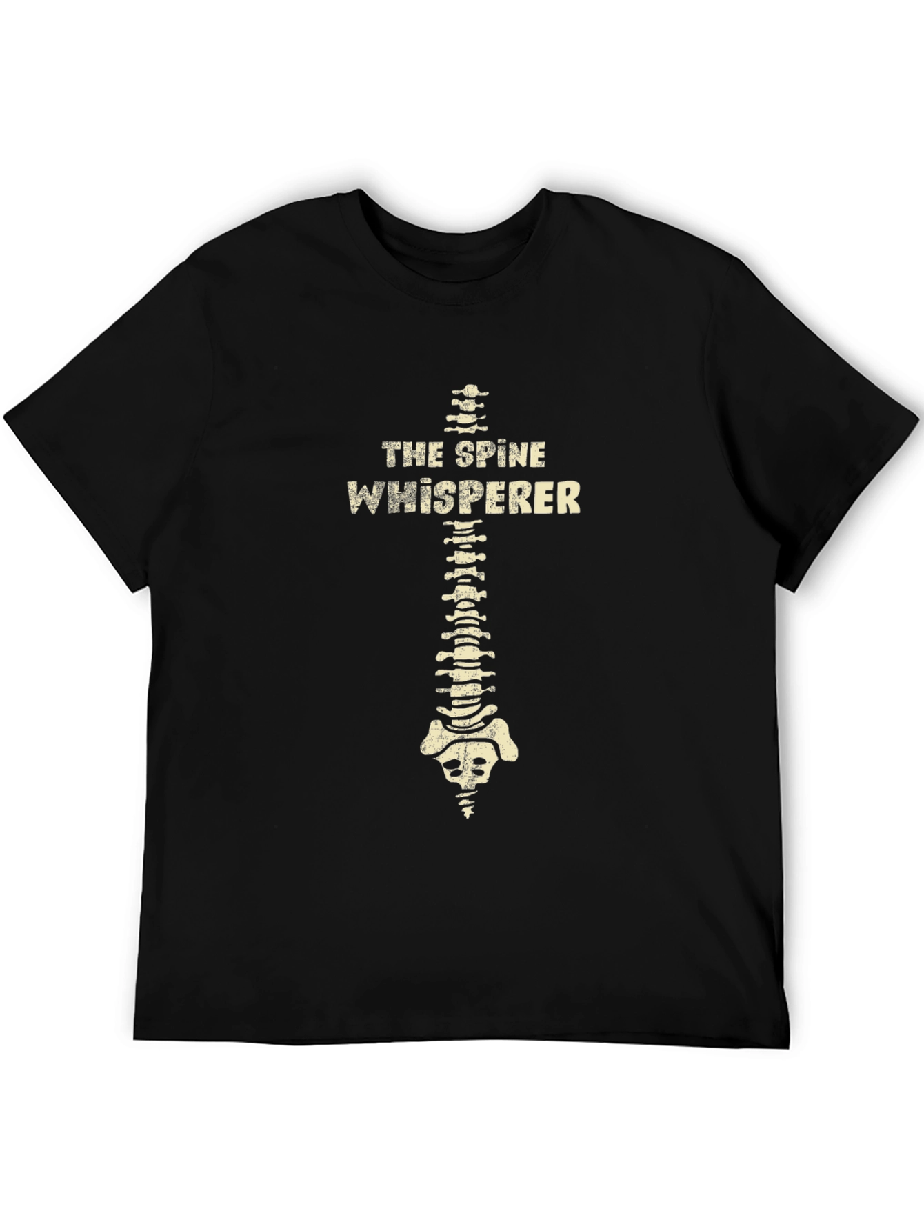 Black The Spine Whisperer Graphic Tee - Chiropractor Humor view 5