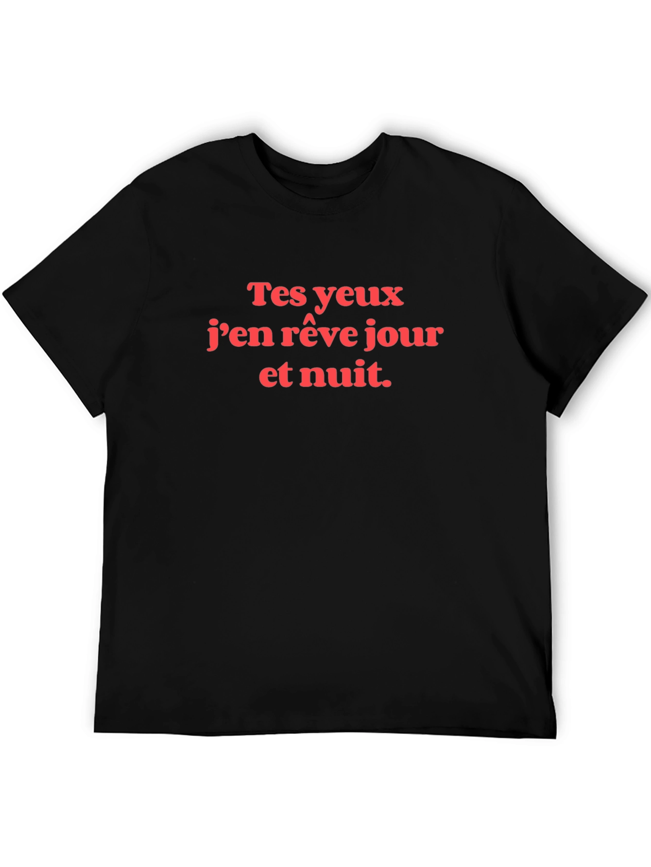 Black French Love Quote Graphic Tee view 5