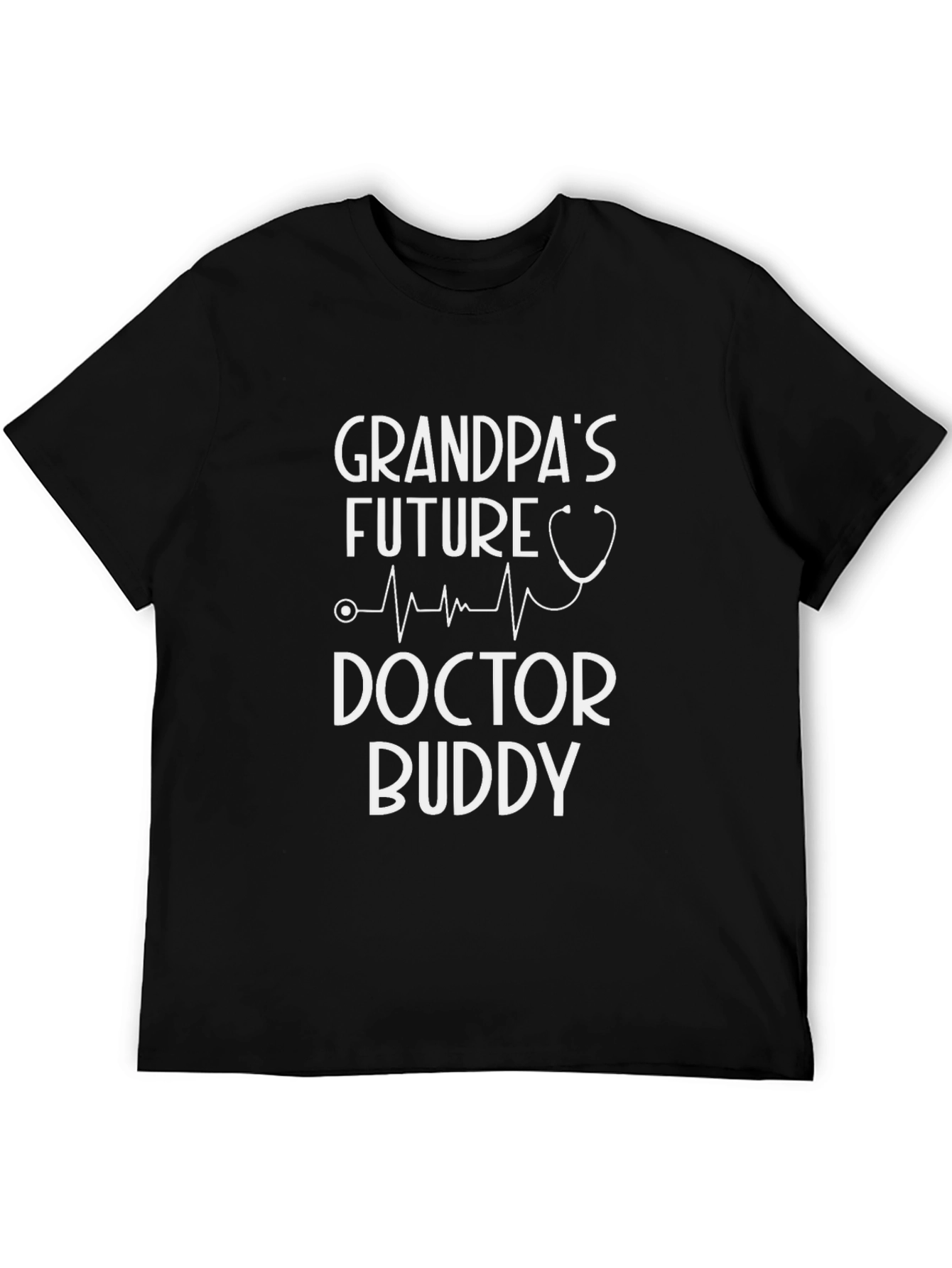 Black Grandpa's Future Doctor Buddy T-Shirt view 5
