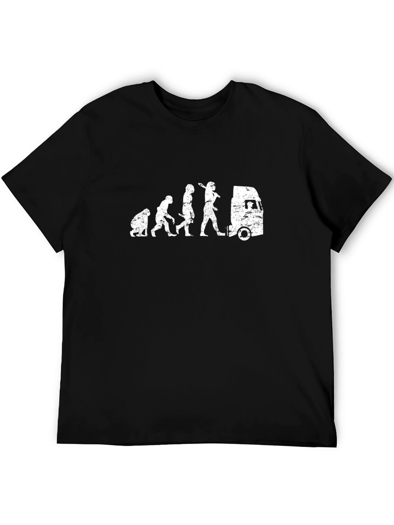 Black Evolution Trucker T-Shirt - Black view 5