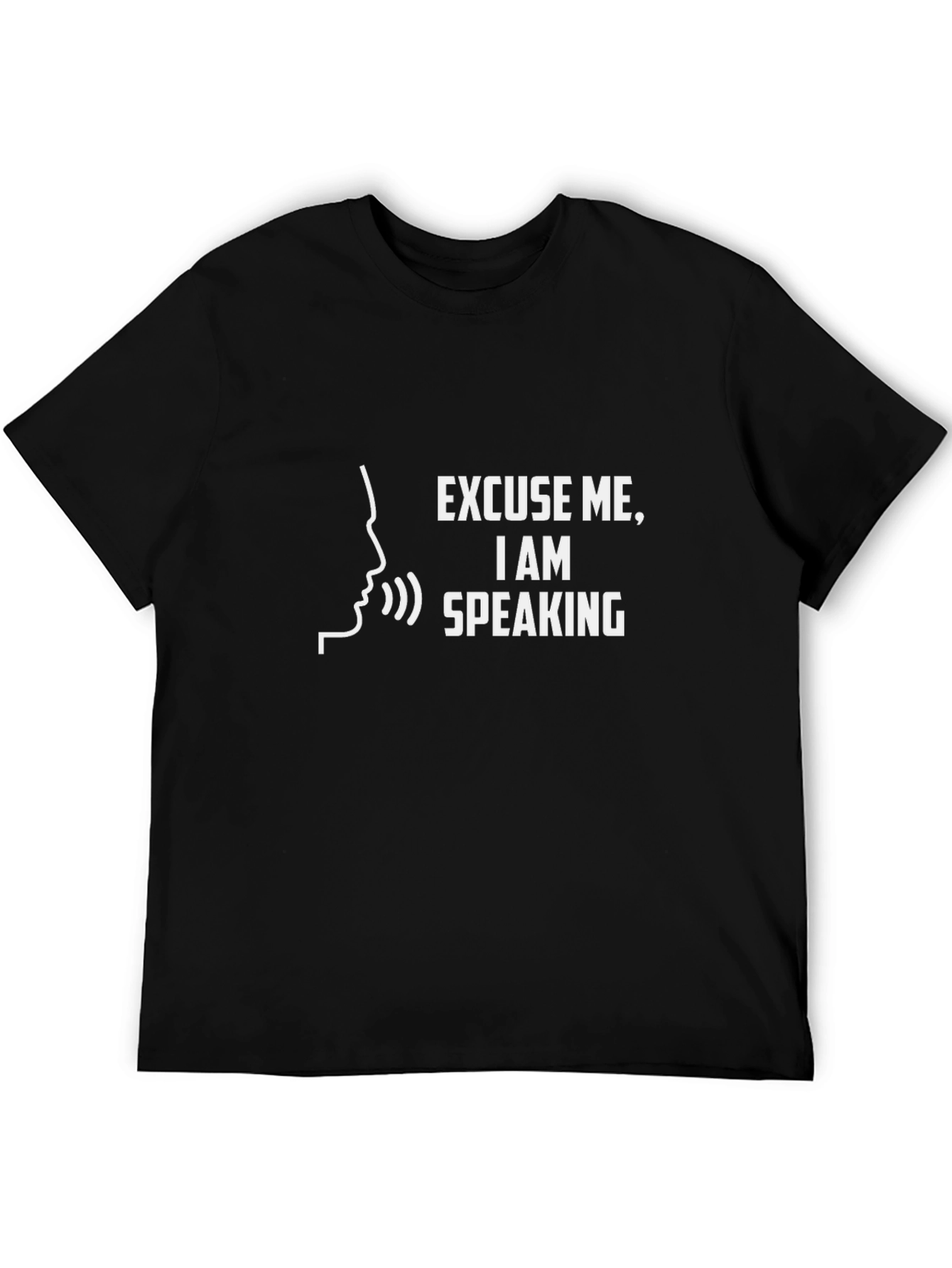 Black Excuse Me, I Am Speaking Black T-Shirt view 5