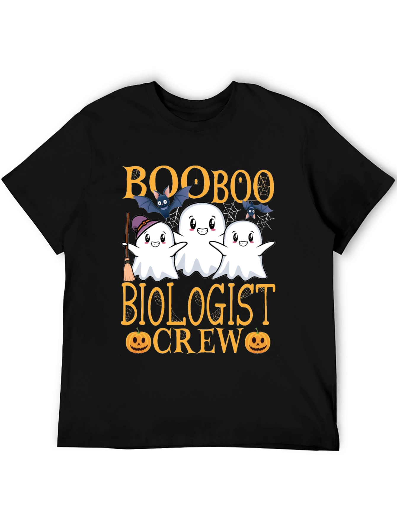 Black Booboo Biologist Crew Halloween T-Shirt view 5