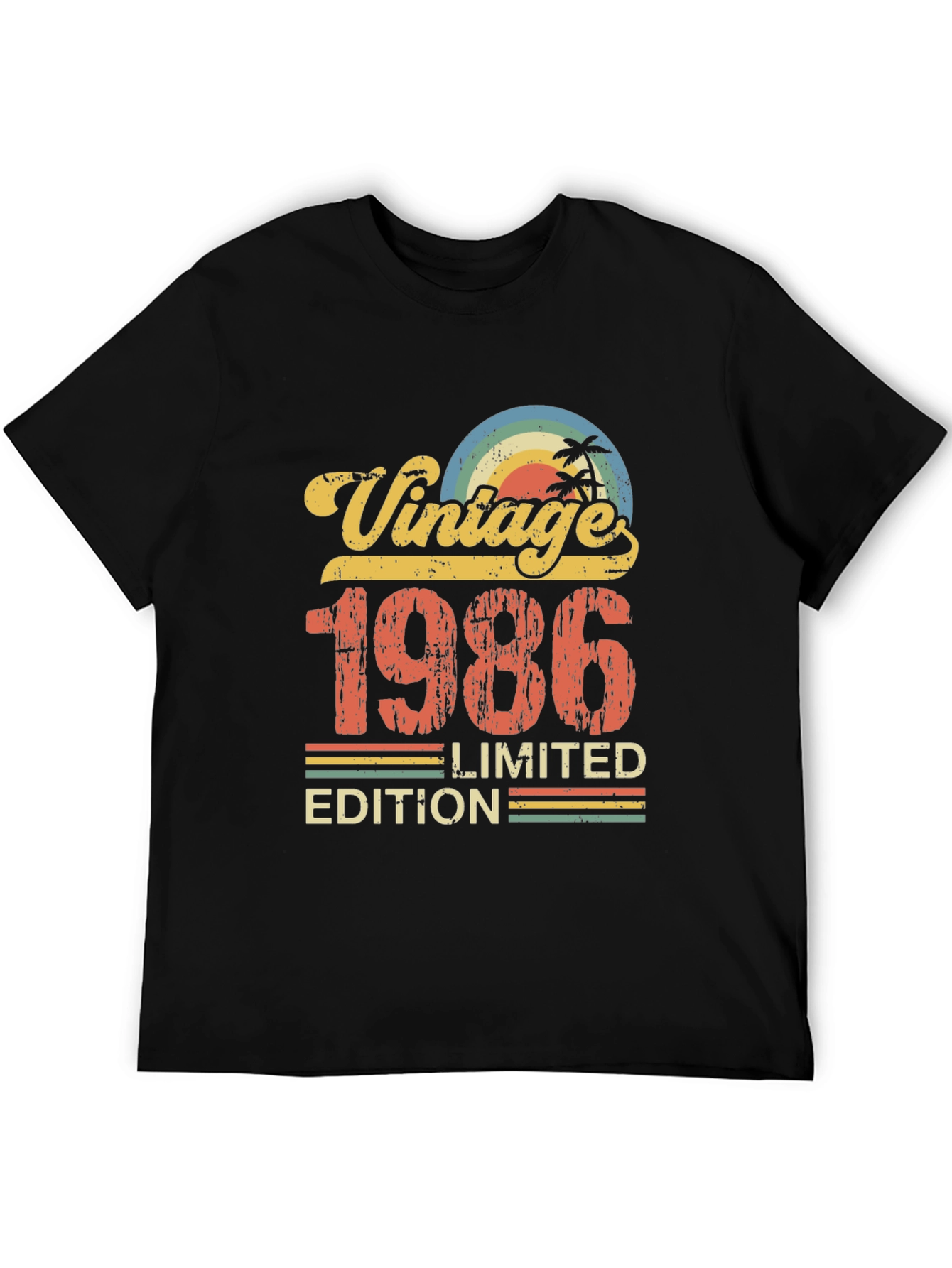 Black Vintage 1986 Limited Edition T-Shirt view 5