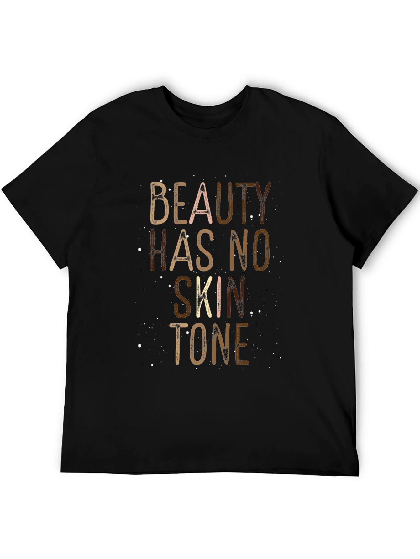 Black Beauty Has No Skin Tone Graphic Tee - Unisex Black T-Shirt view 5