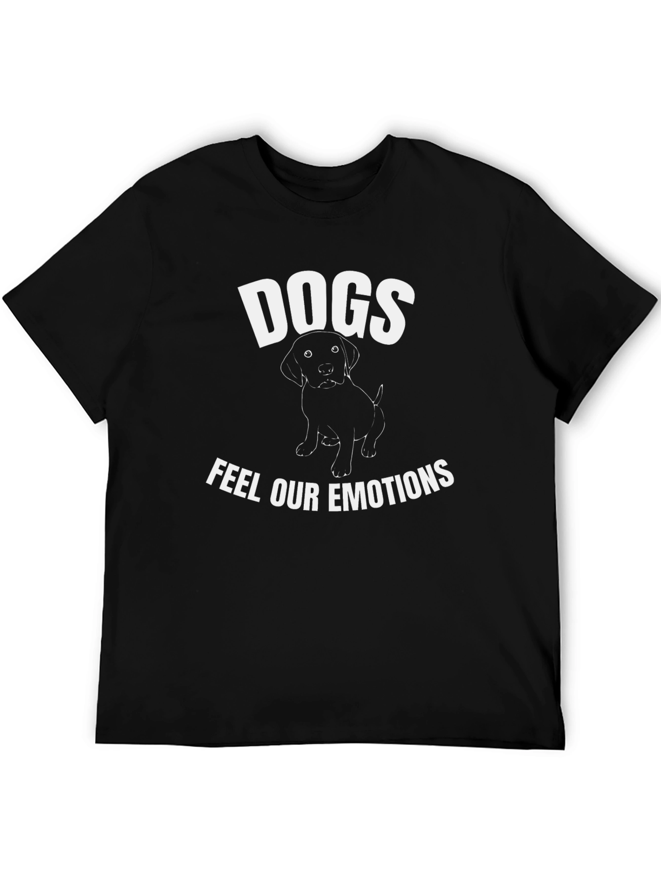 Black Dogs Feel Our Emotions Graphic Tee view 5