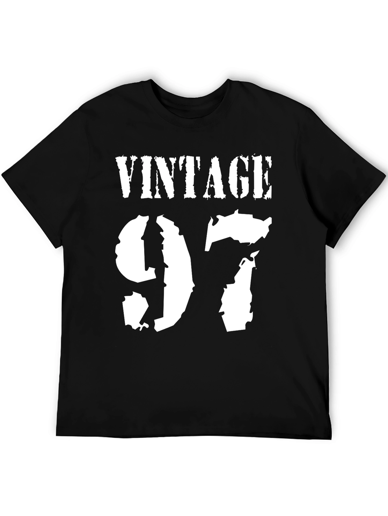 Black Vintage 97 Black T-Shirt view 5