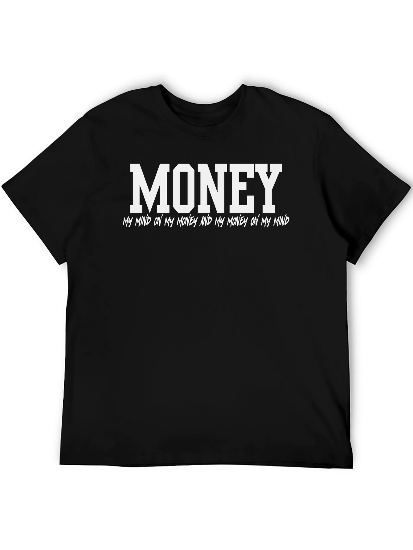Black Money Mind T-Shirt - Soft Cotton Blend view 5