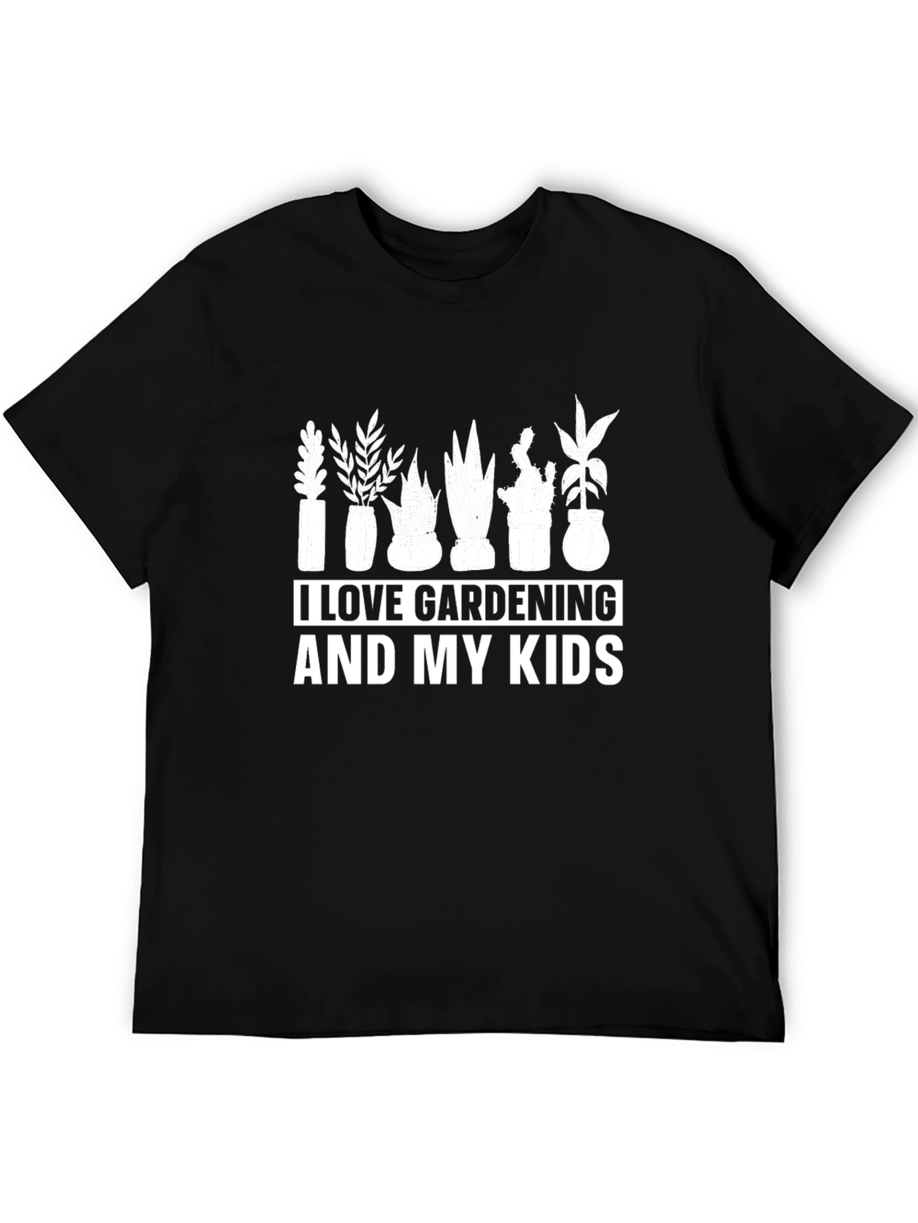 Black Gardening Lover T-Shirt view 5