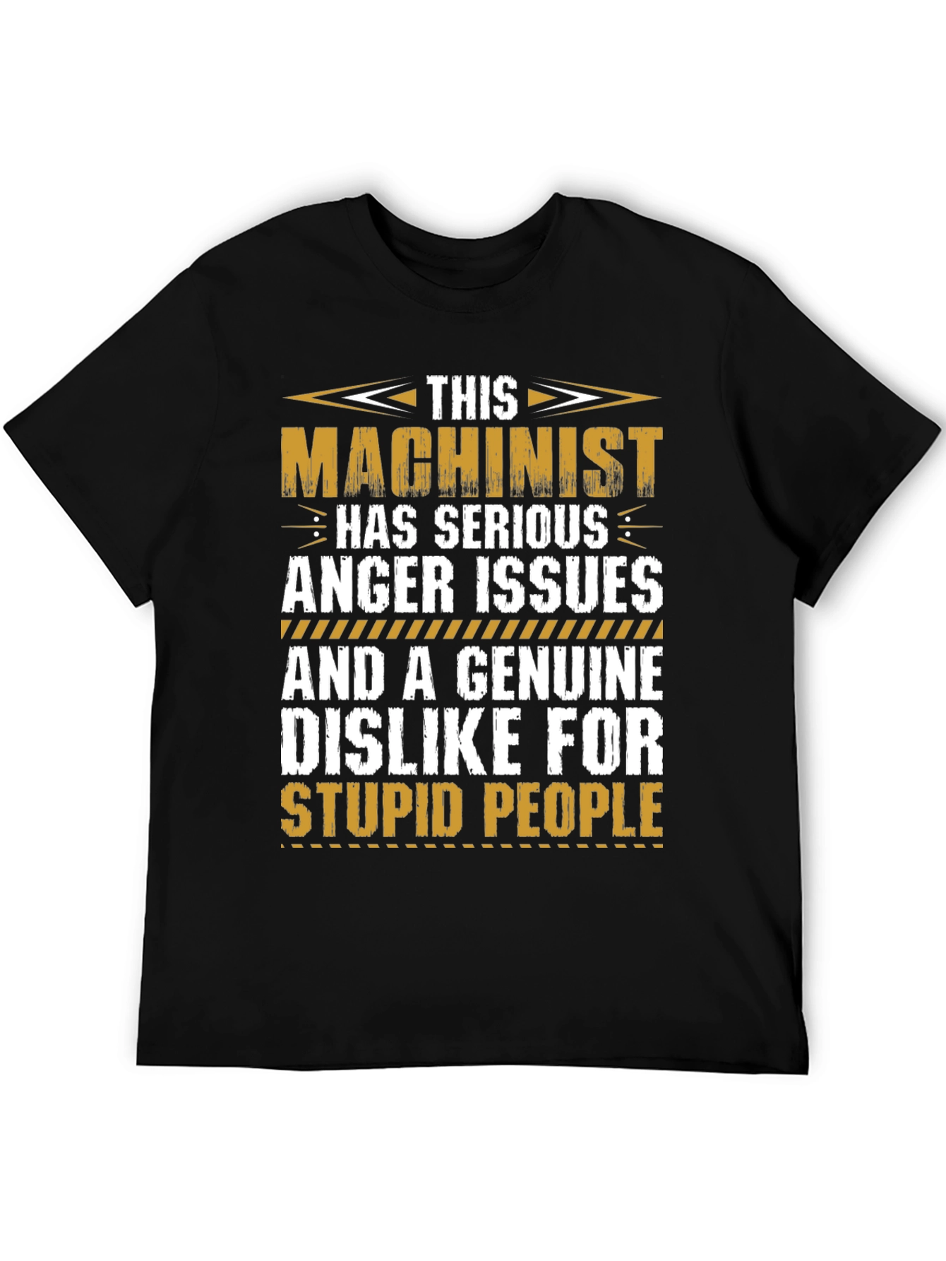 Black Machinist Anger Issues T-Shirt view 5