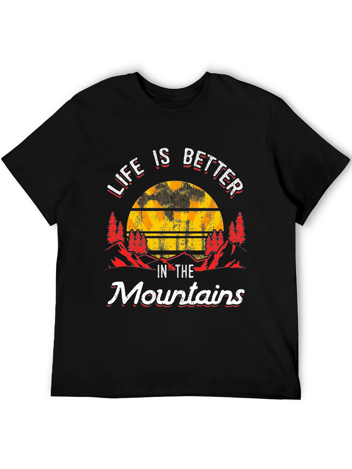 Black Life is Better in the Mountains Graphic Tee view 5