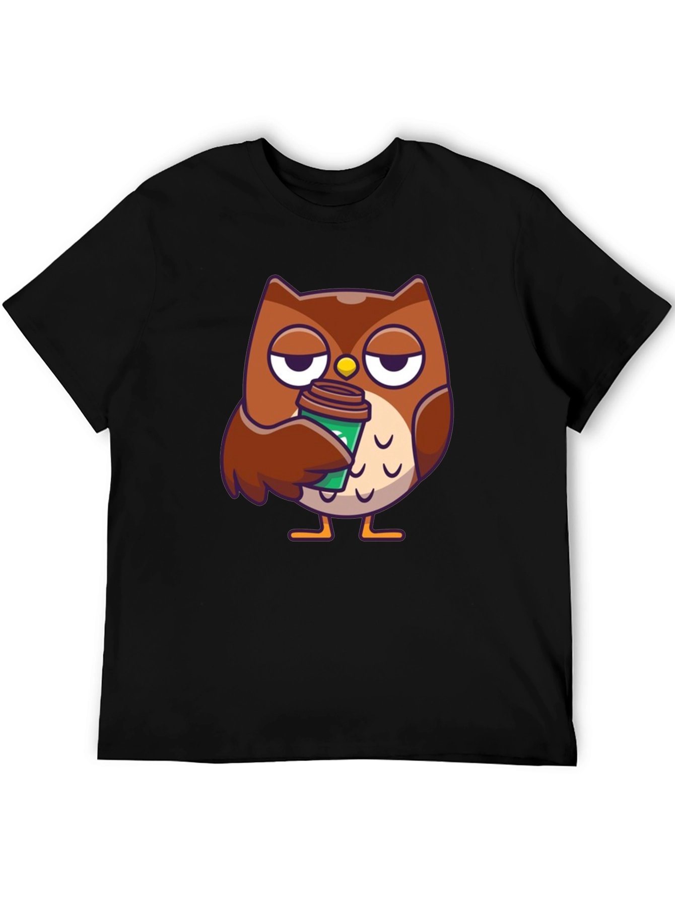 Black Owl Coffee T-Shirt - Brewtiful Design view 5