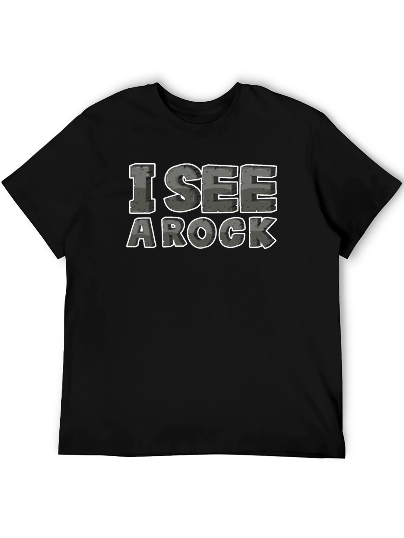 Black I See A Rock T-Shirt Funny Geology Geologist Humor Tee view 5