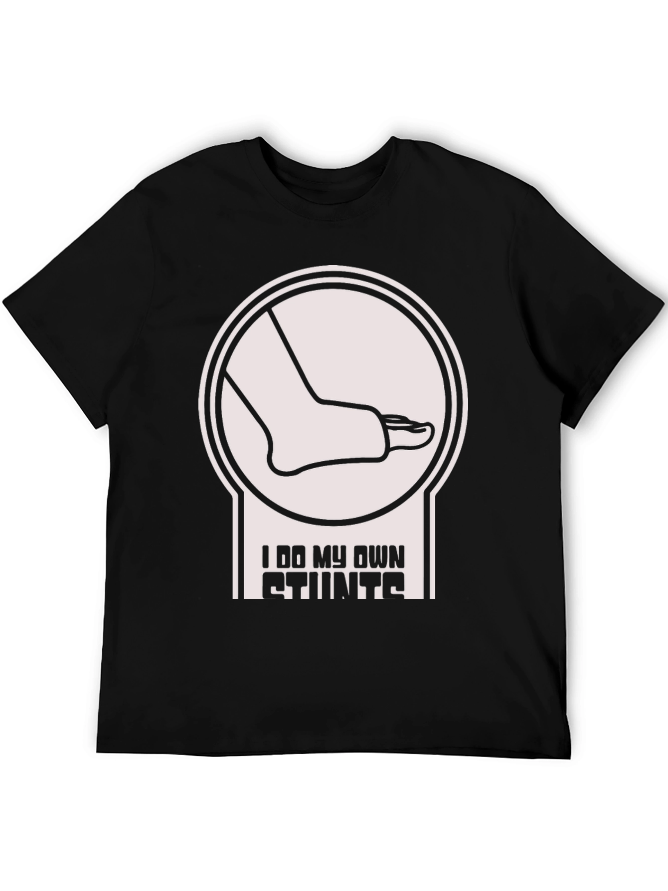 Black I Do My Own Stunts Graphic Tee view 5