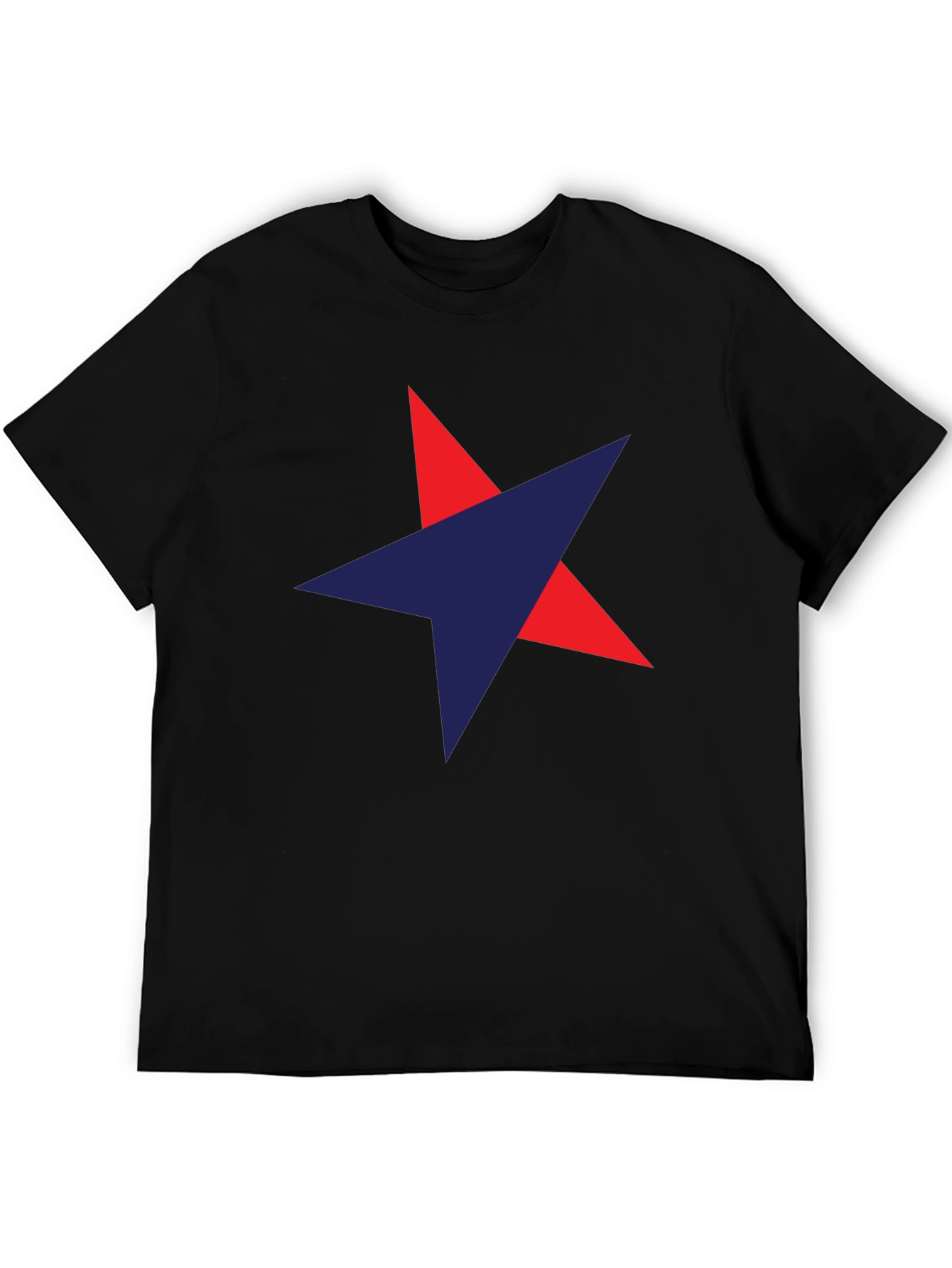 Black Star Graphic Men's Black T-Shirt view 5