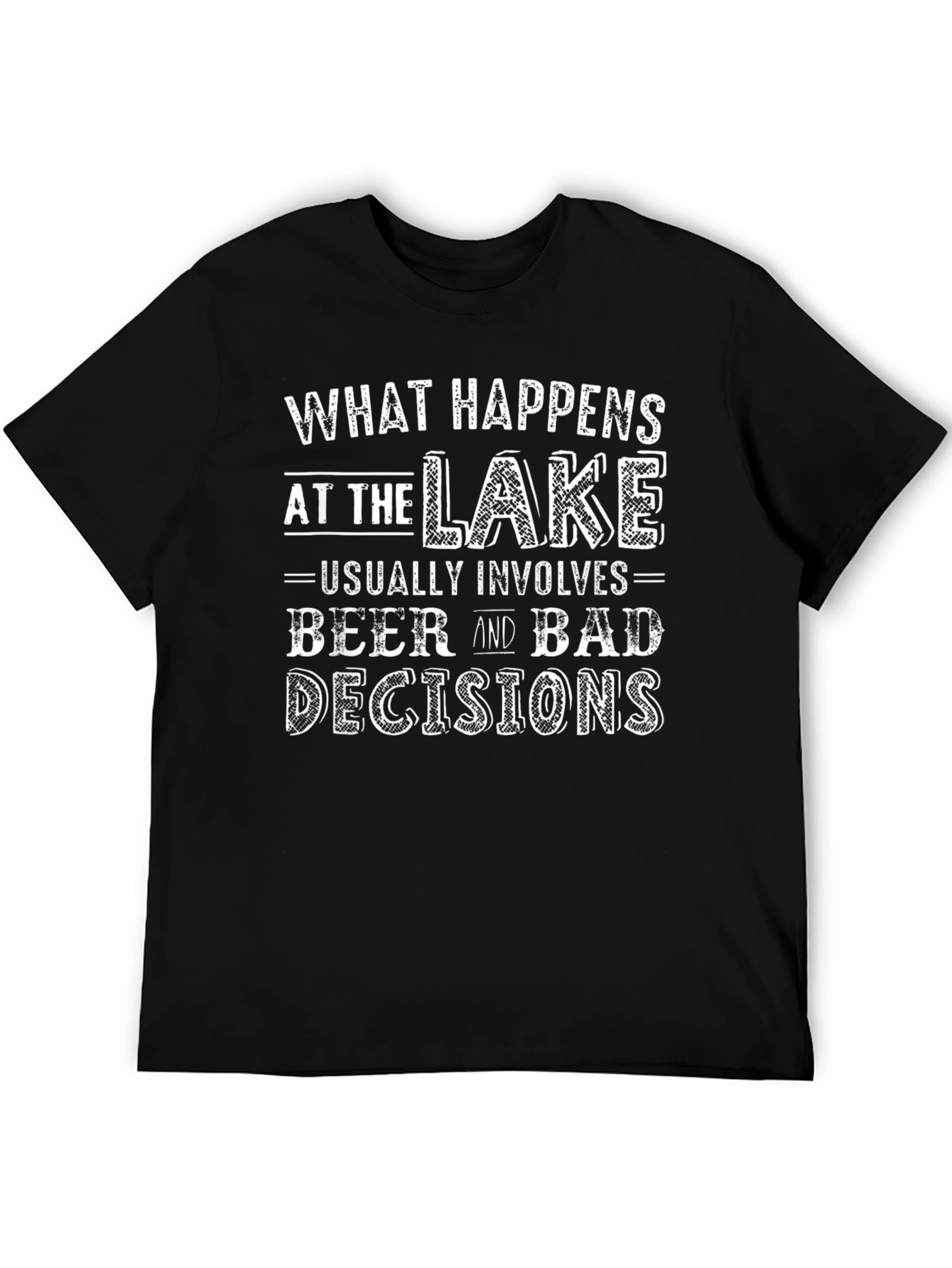 Black Lake Life T-Shirt - Beer & Bad Decisions view 5