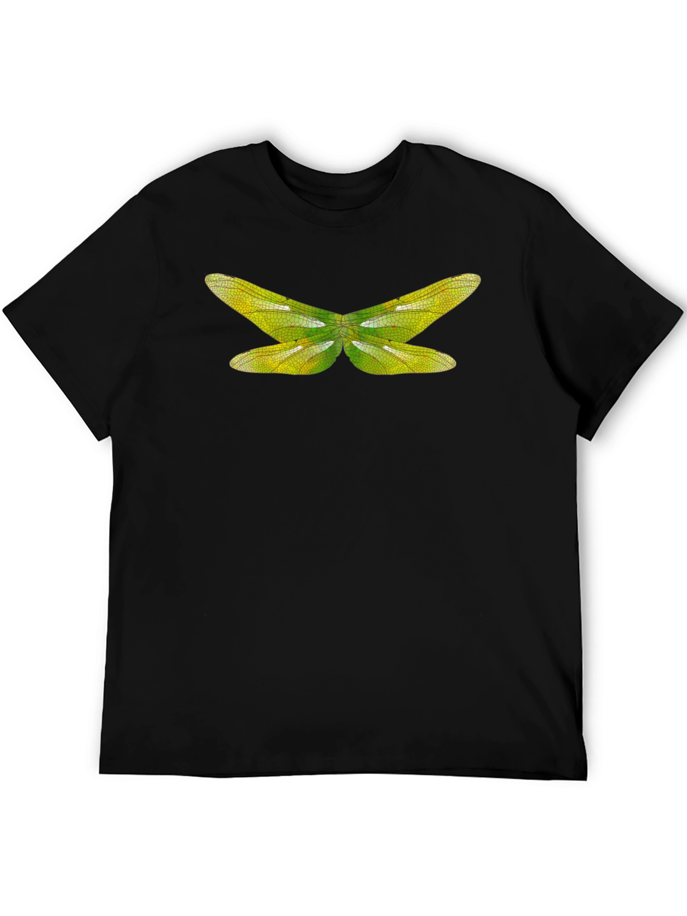 Black Dragonfly Wings Graphic Tee - Nature Lover's T-Shirt view 5