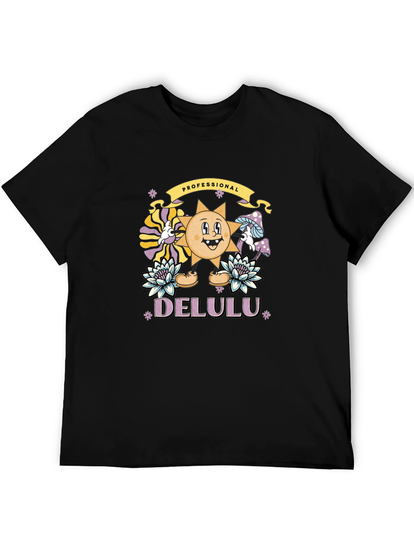 Black Professional Delulu Graphic T-Shirt view 5