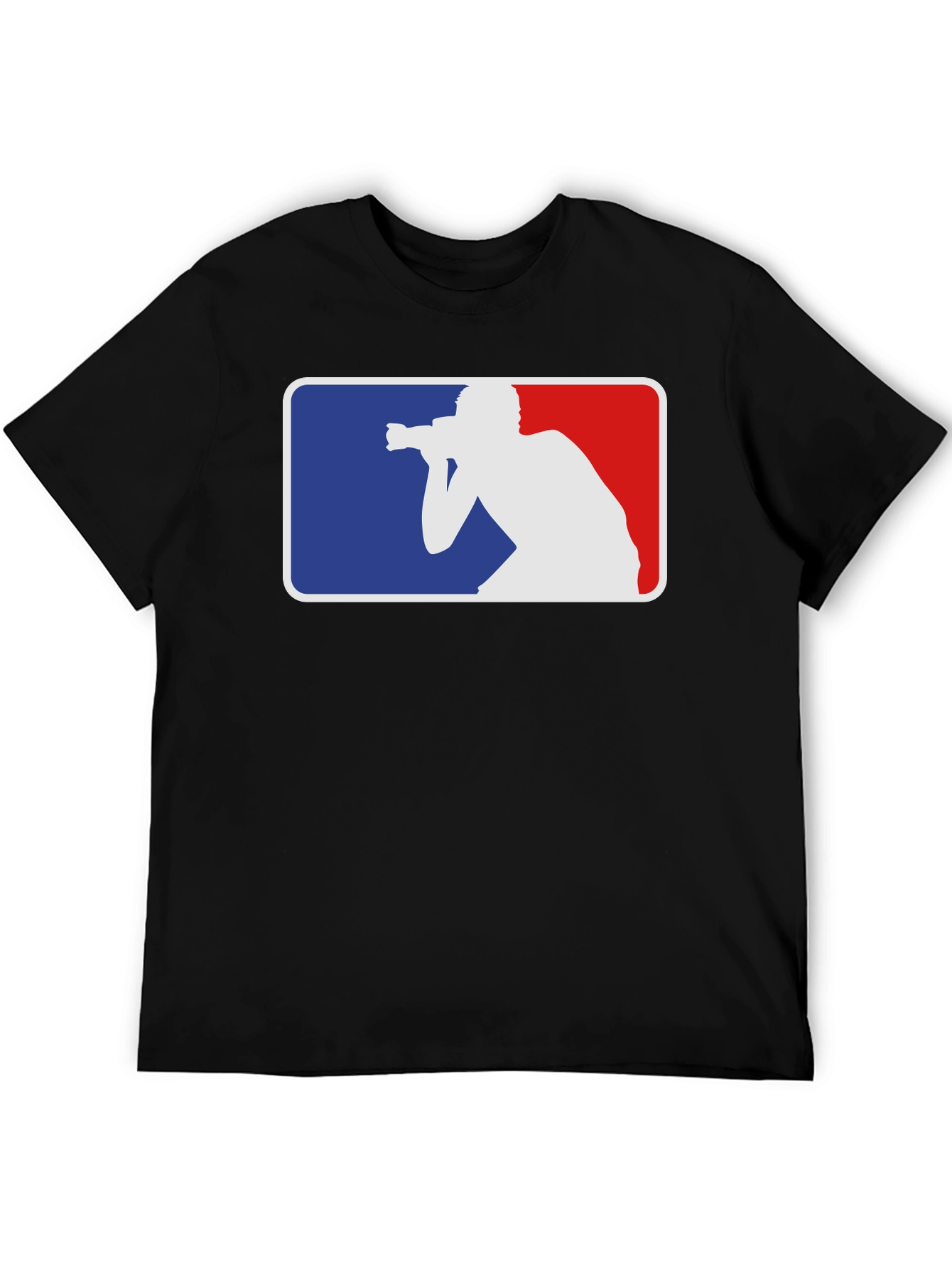 Black Photographer MLB Logo Style T-Shirt view 5