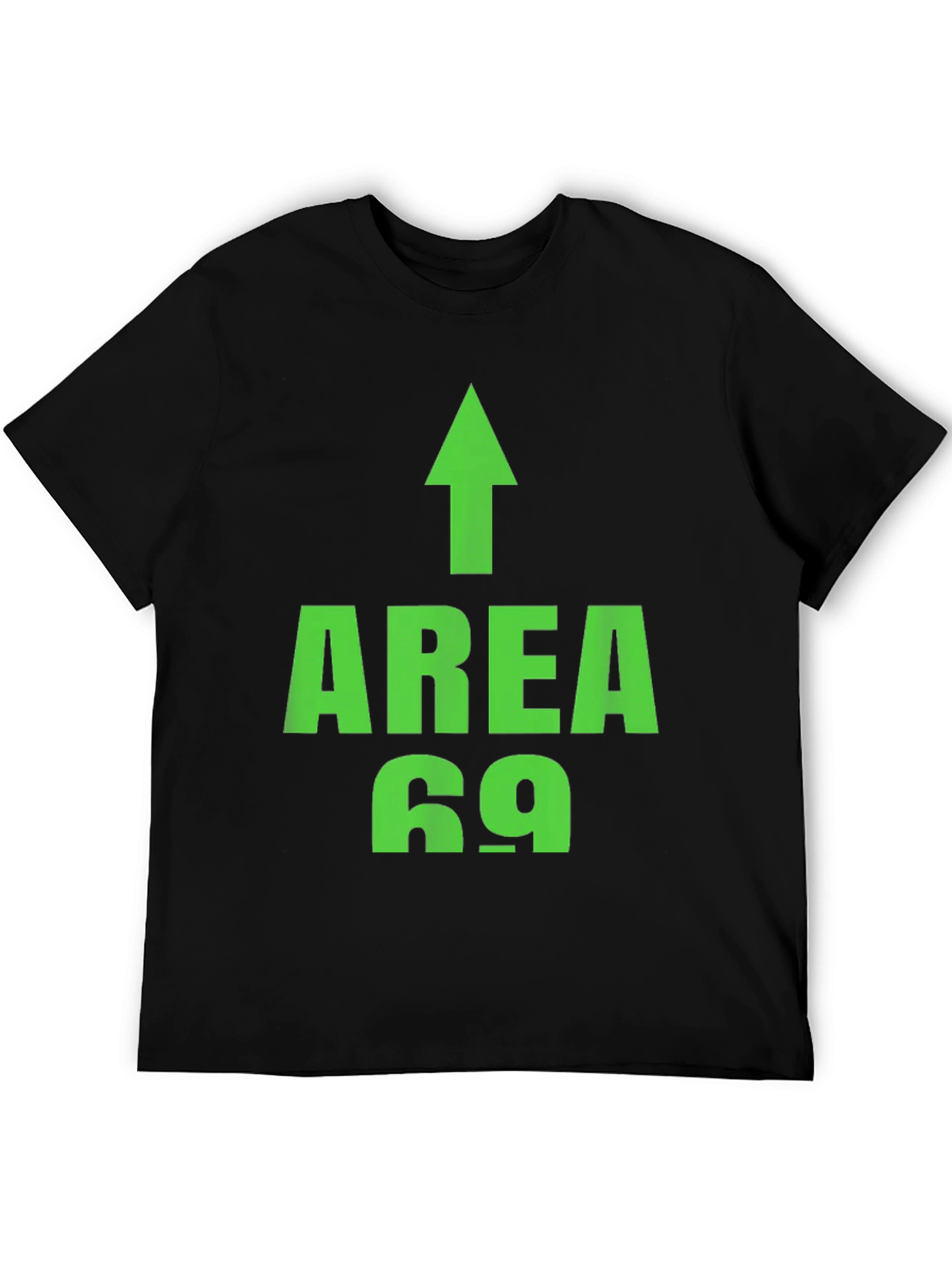 Black Area 69 Funny Novelty T-Shirt view 5