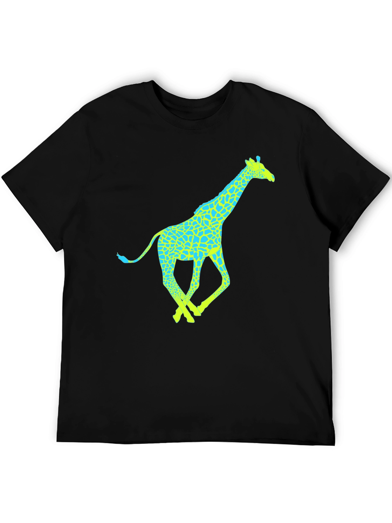 Black Giraffe Graphic Tee - Fun & Stylish Men's T-Shirt view 5