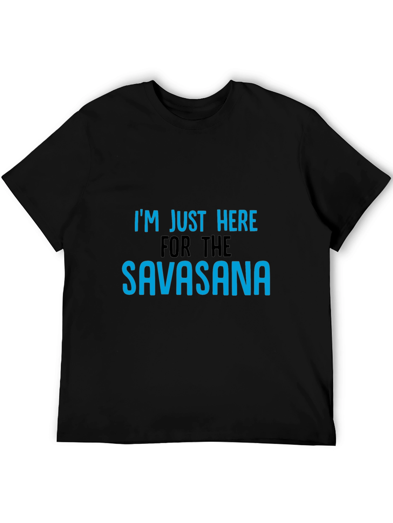 Black Savasana Yoga Tee - Funny Relaxation Shirt view 5