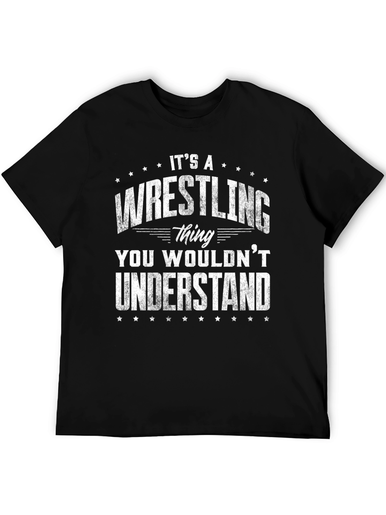 Black It's A Wrestling Thing T-Shirt view 5