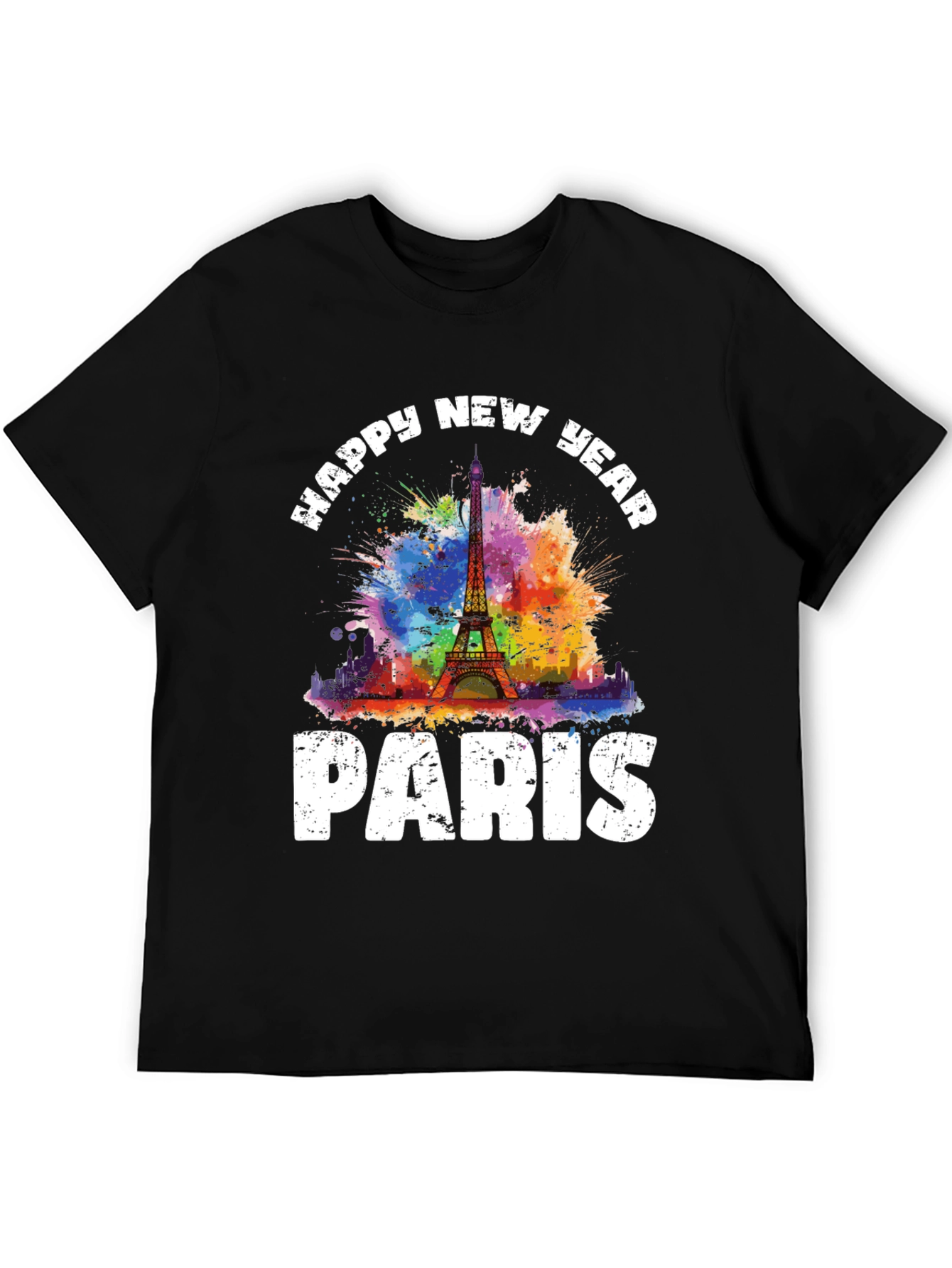Happy New Year Paris Graphic T-Shirt - 5