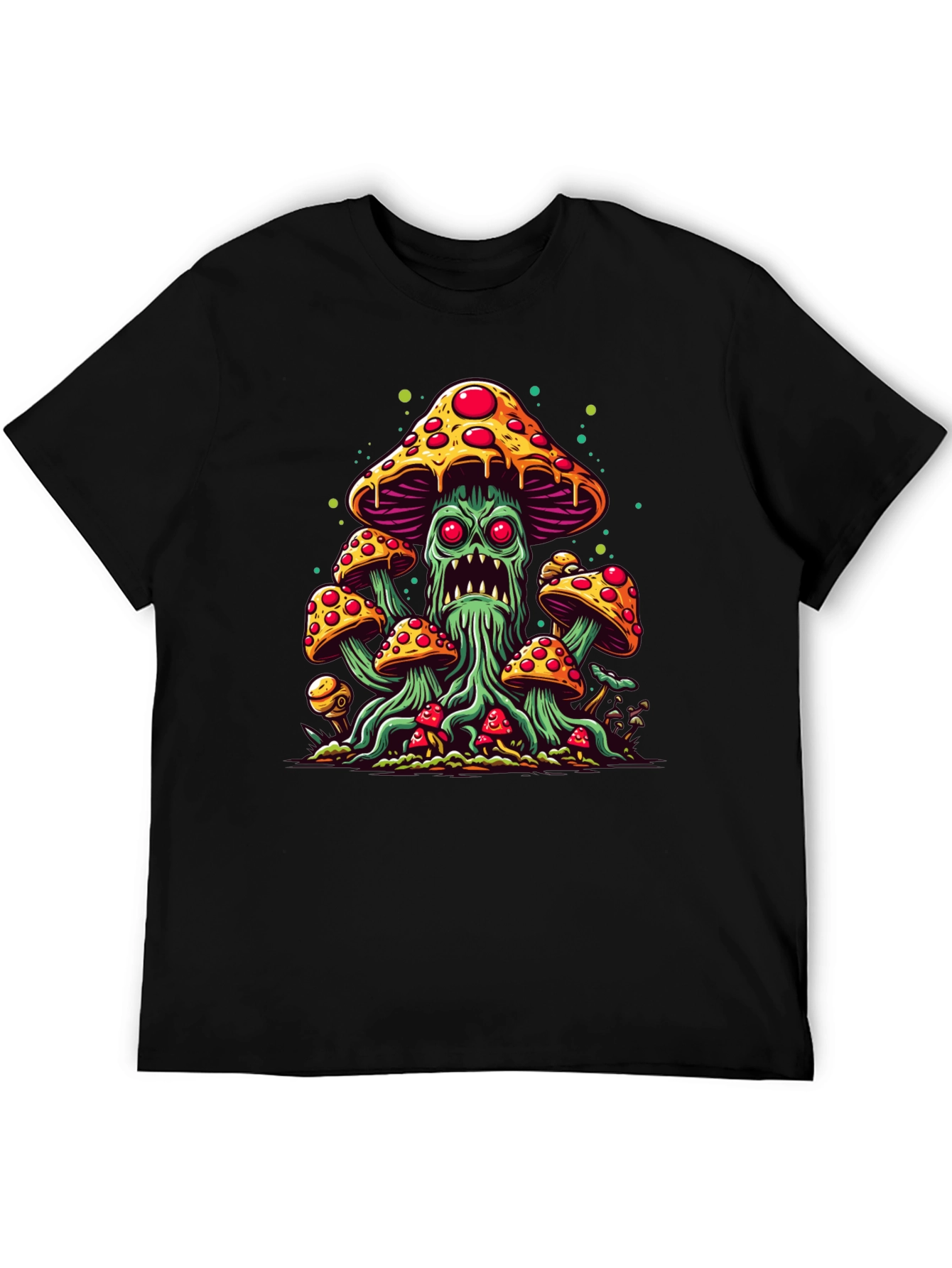 Black Funky Mushroom T-Shirt view 5