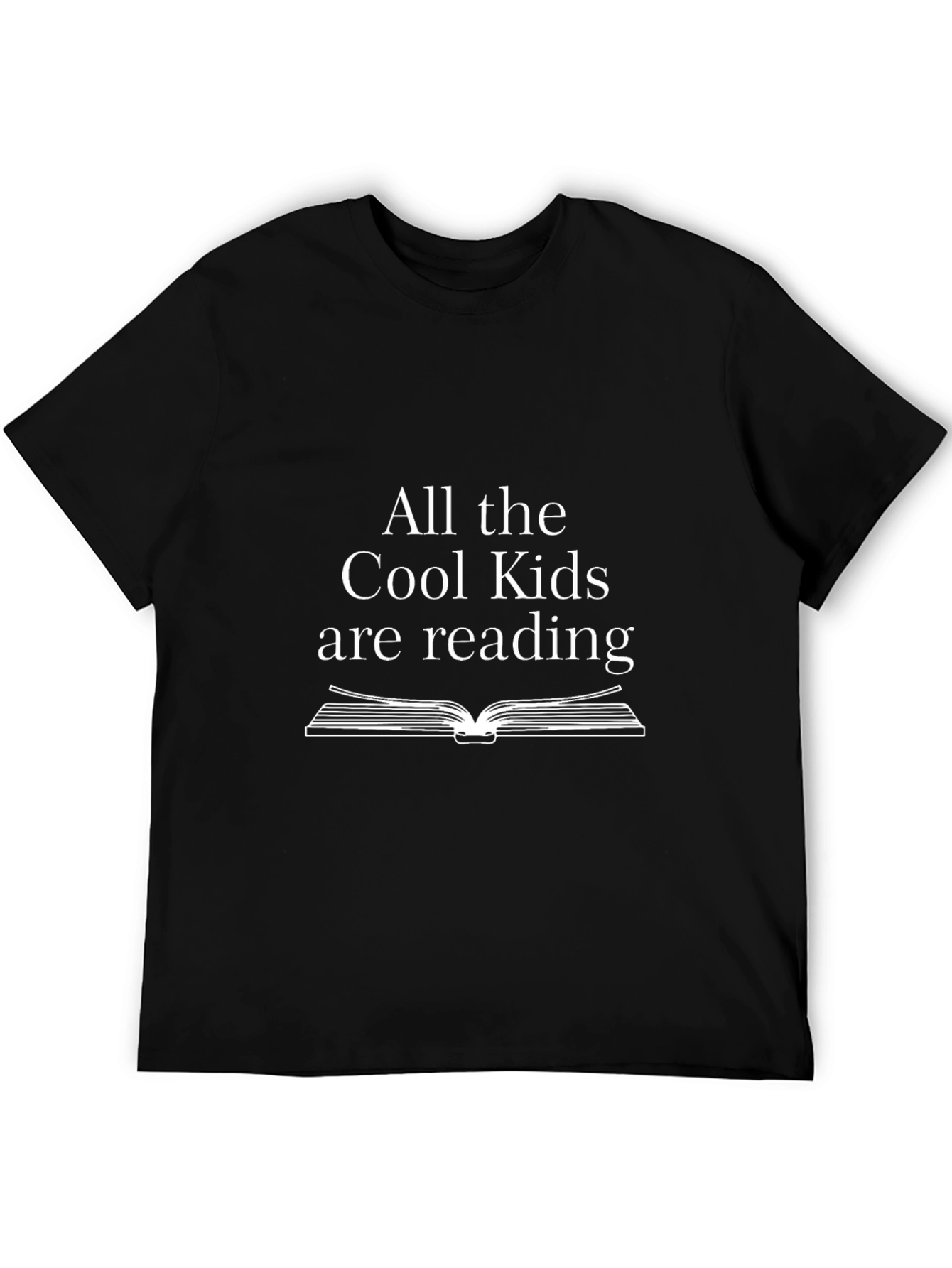 Black Cool Kids Reading Graphic Tee view 5