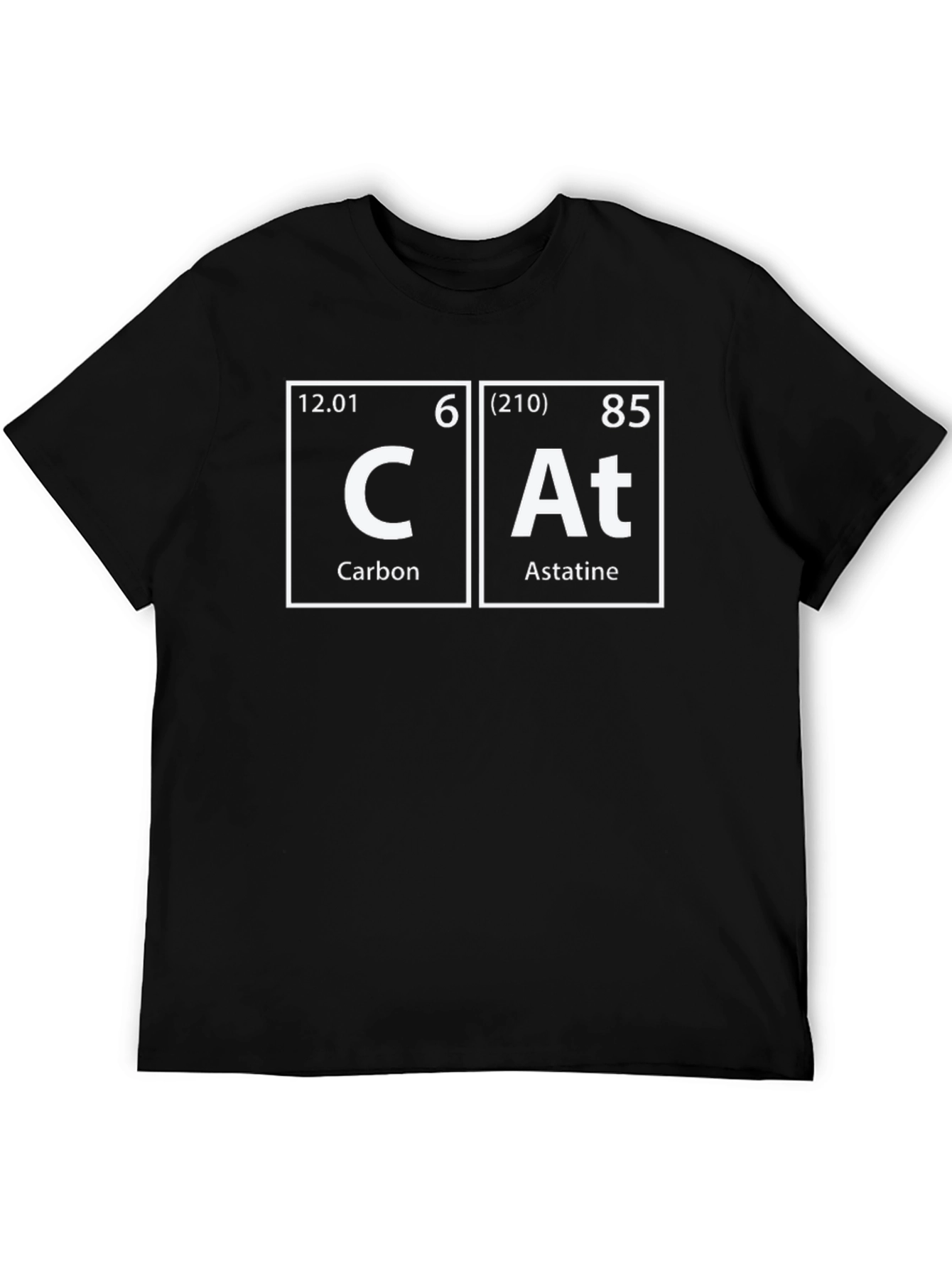 Black Periodic Table CAT T-Shirt view 5