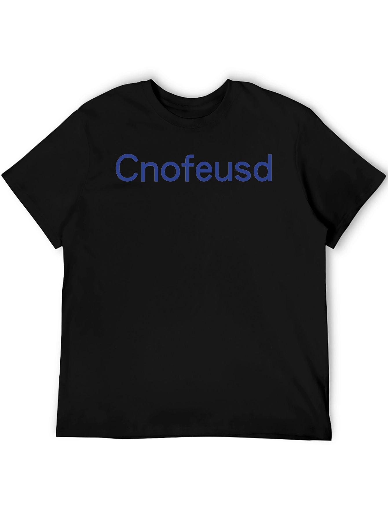 Black Cnofeusd Men's Black Graphic Tee view 5