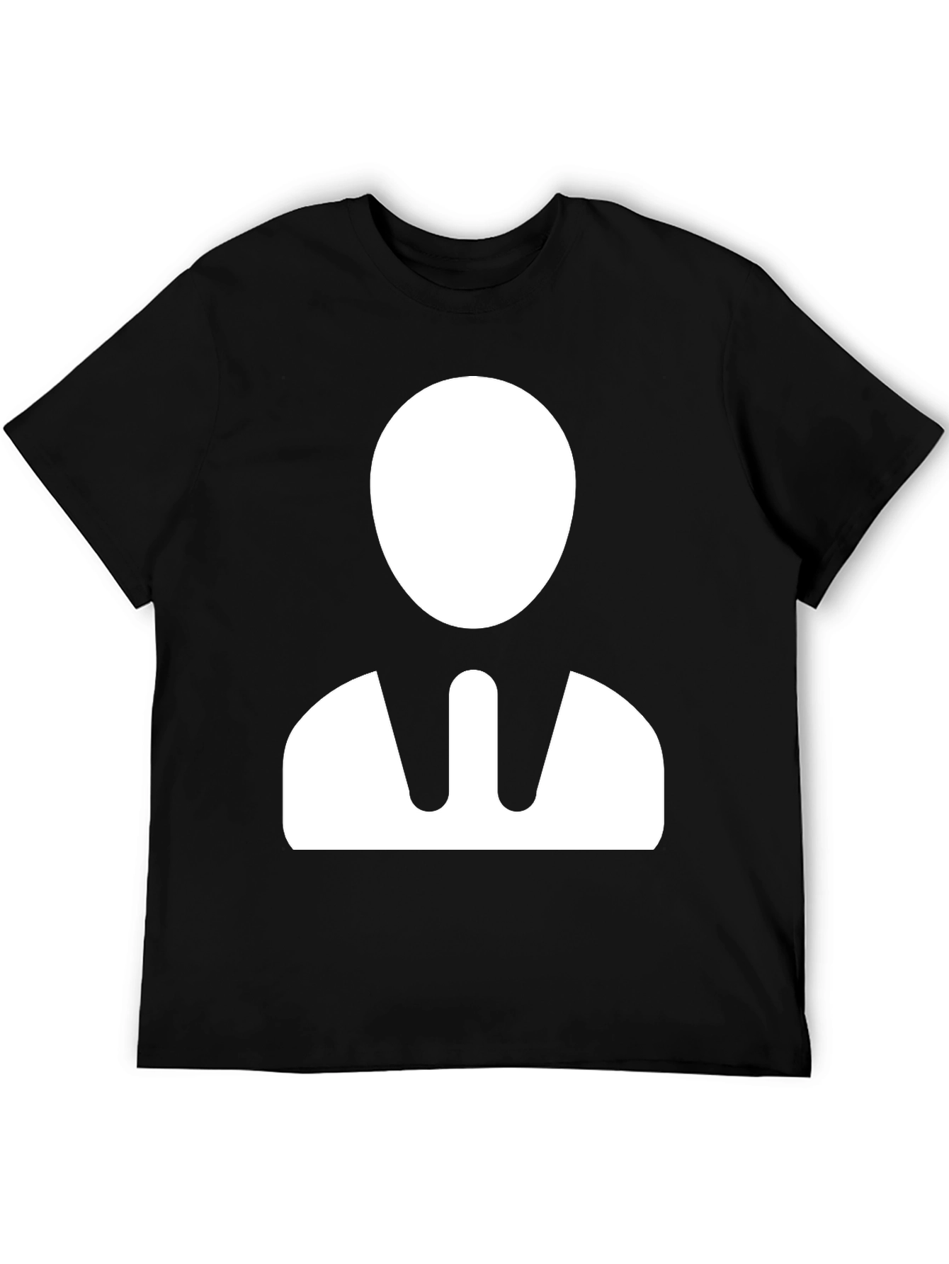 Black Minimalist Business Man Graphic T-Shirt view 5