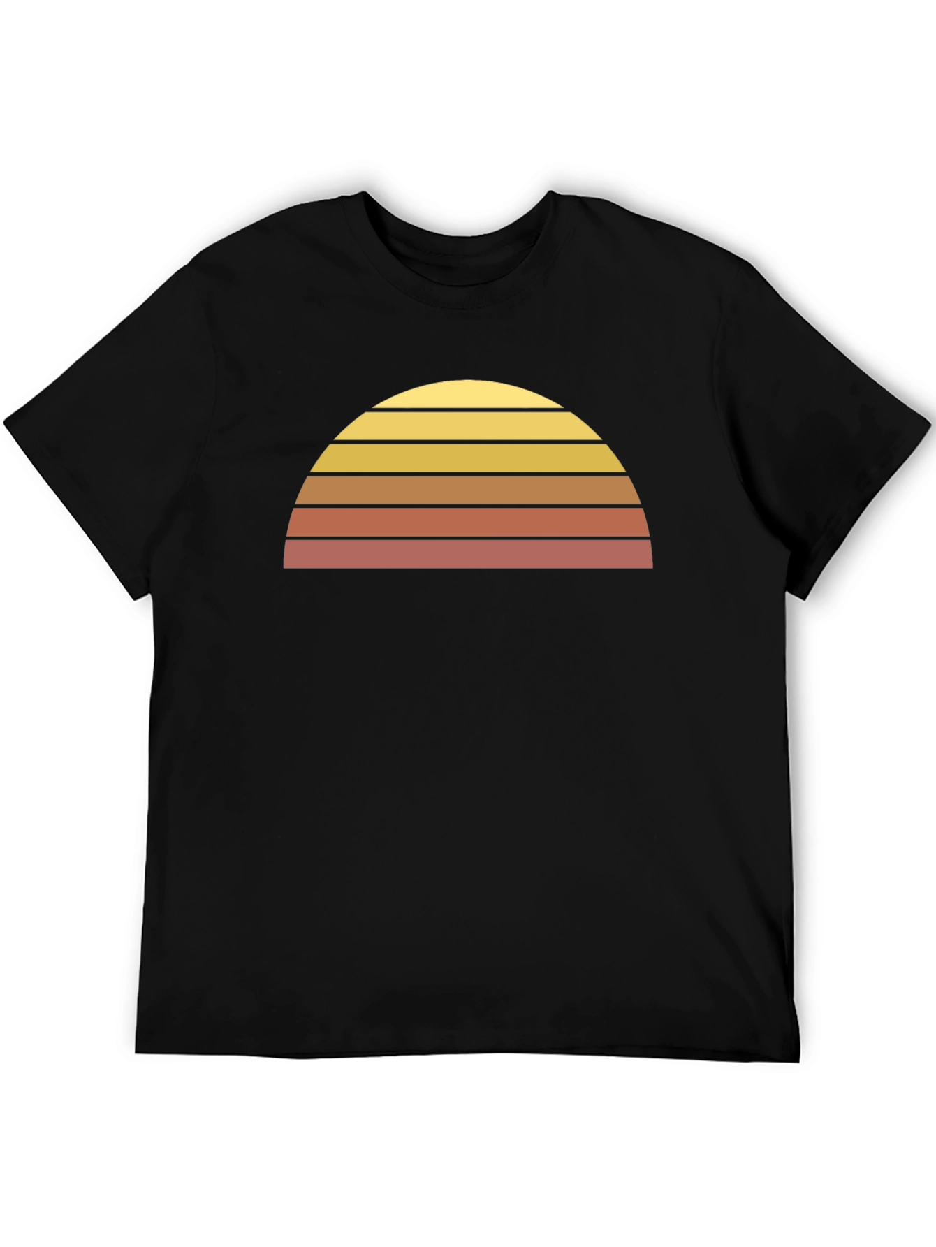 Retro Sunset Graphic Tee - Vintage Style Men's T-Shirt - 5