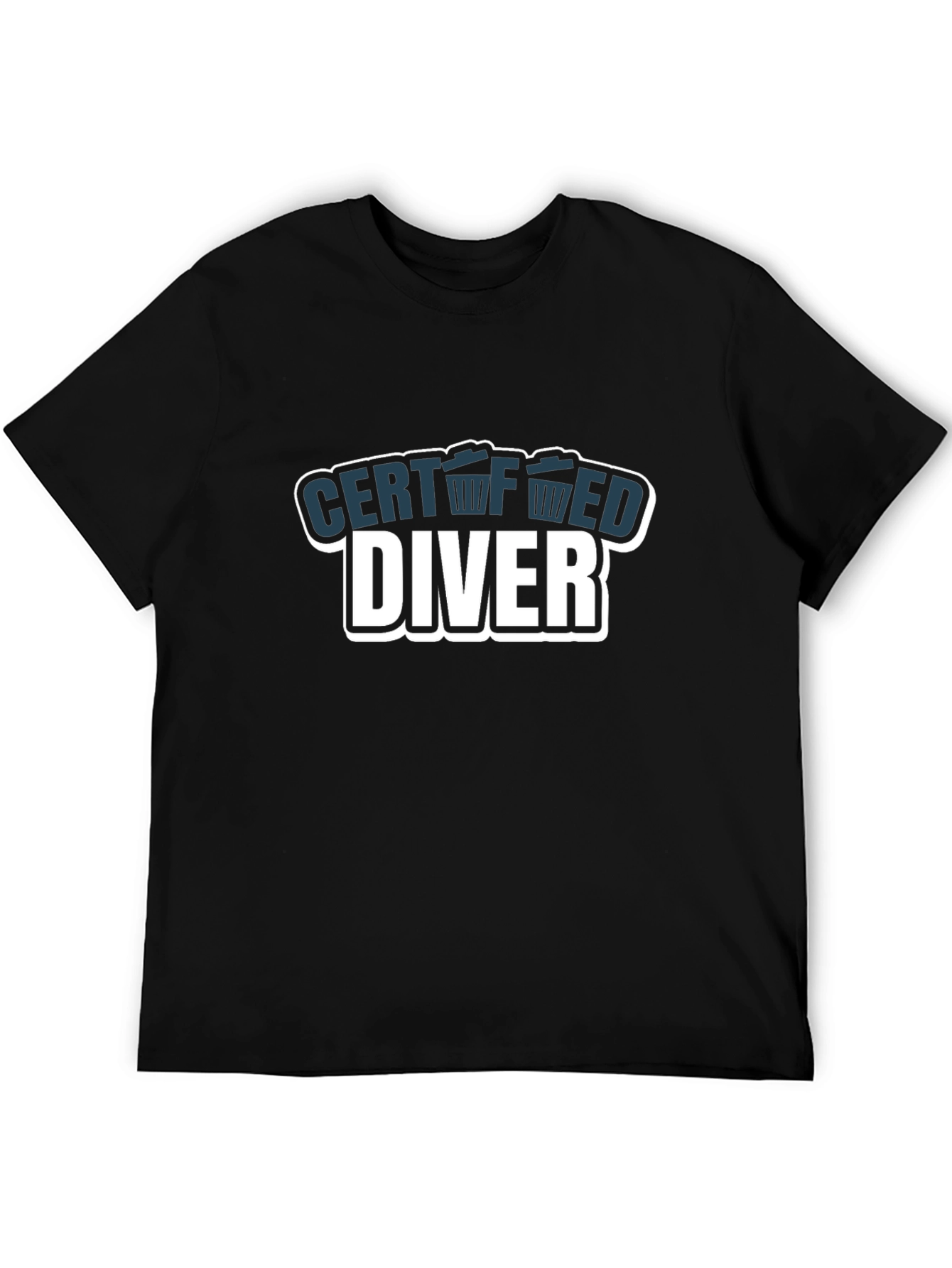 Black Certified Diver Black T-Shirt view 5