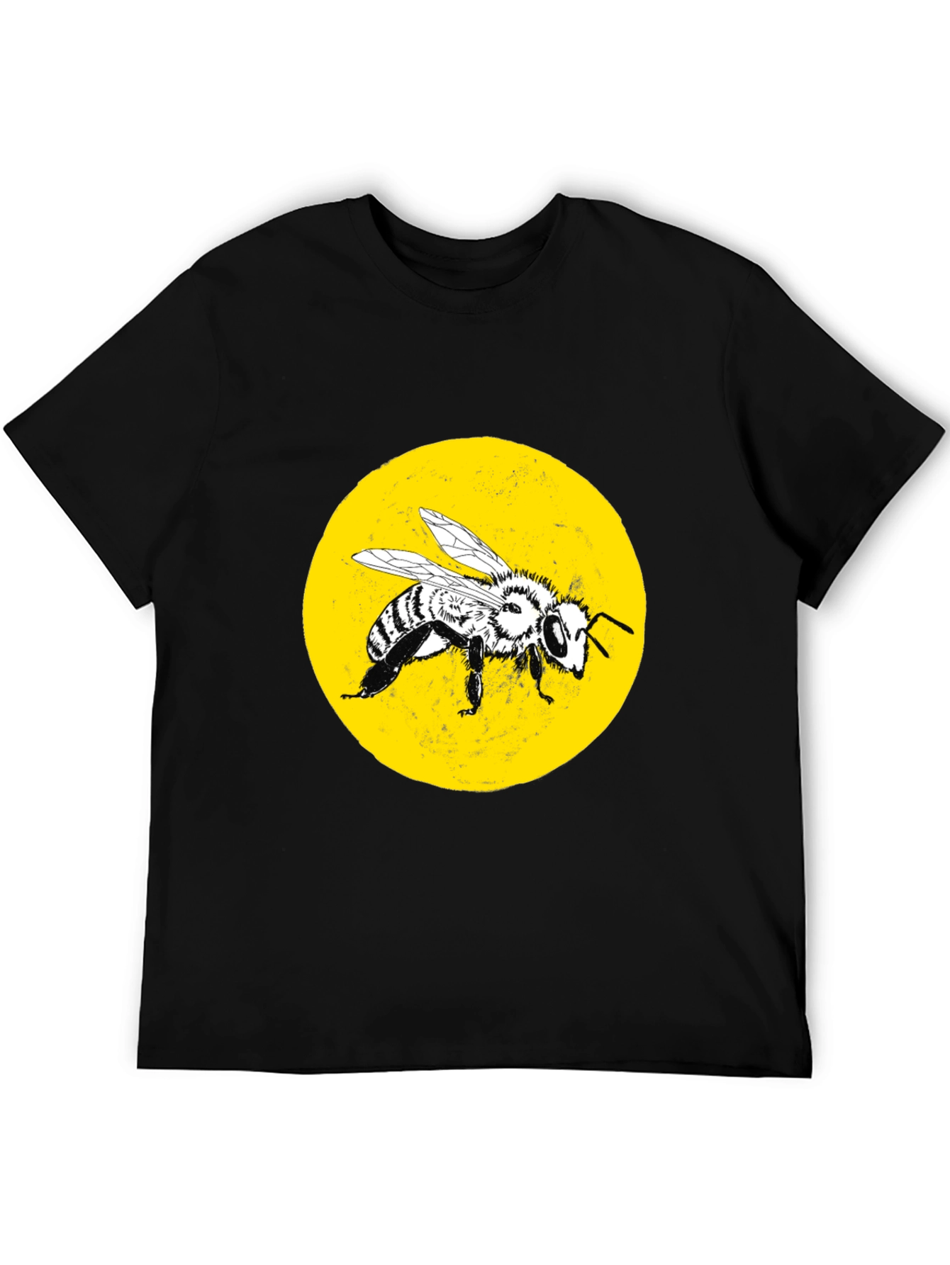 Bee Graphic Tee - Stylish Black Cotton T-Shirt - 5