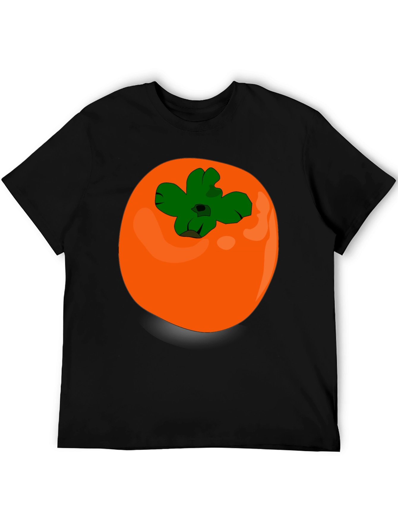 Black Persimmon Graphic T-Shirt - Casual Fruit Tee view 5