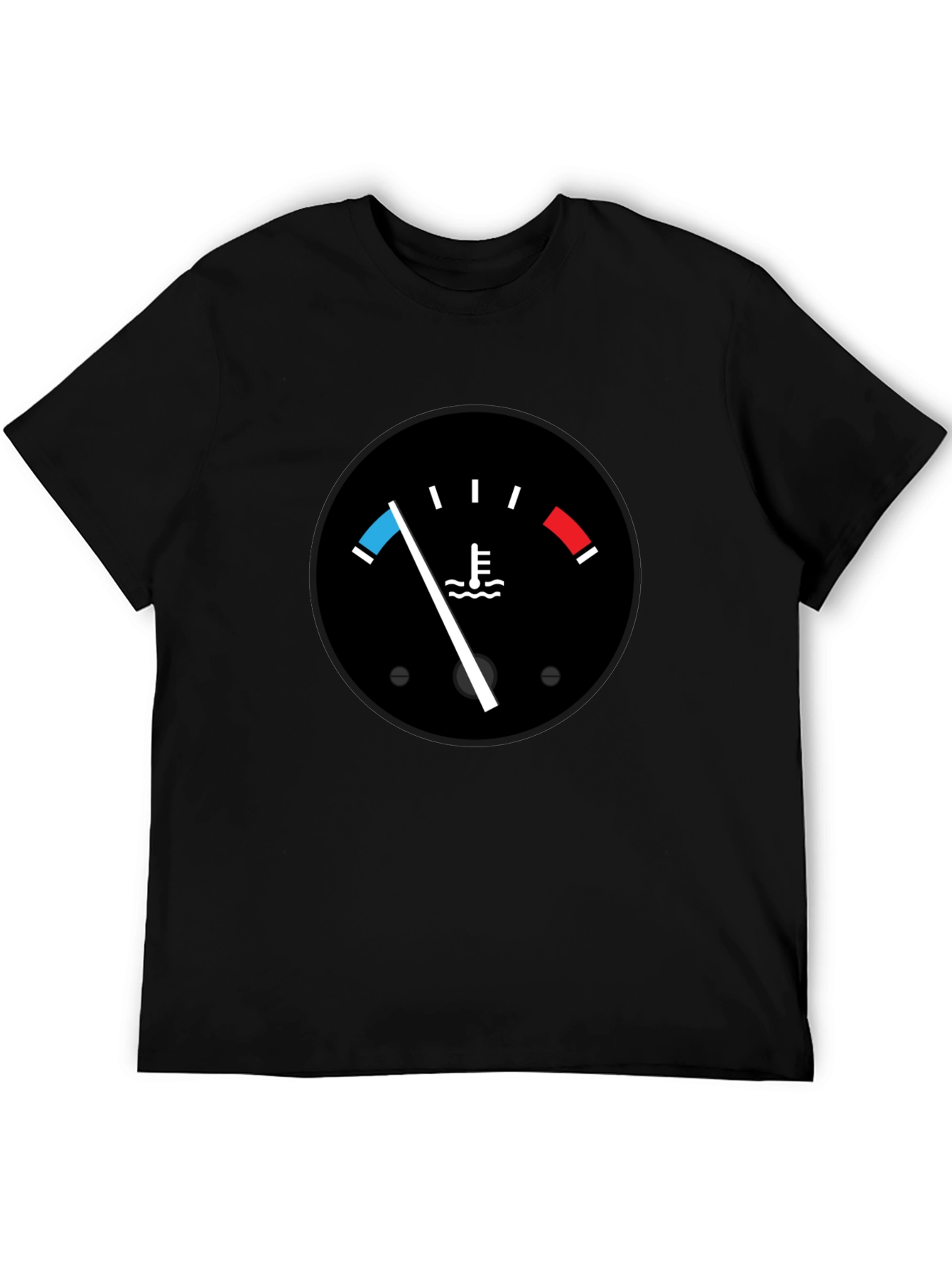 Black Coolant Gauge Black T-Shirt view 5