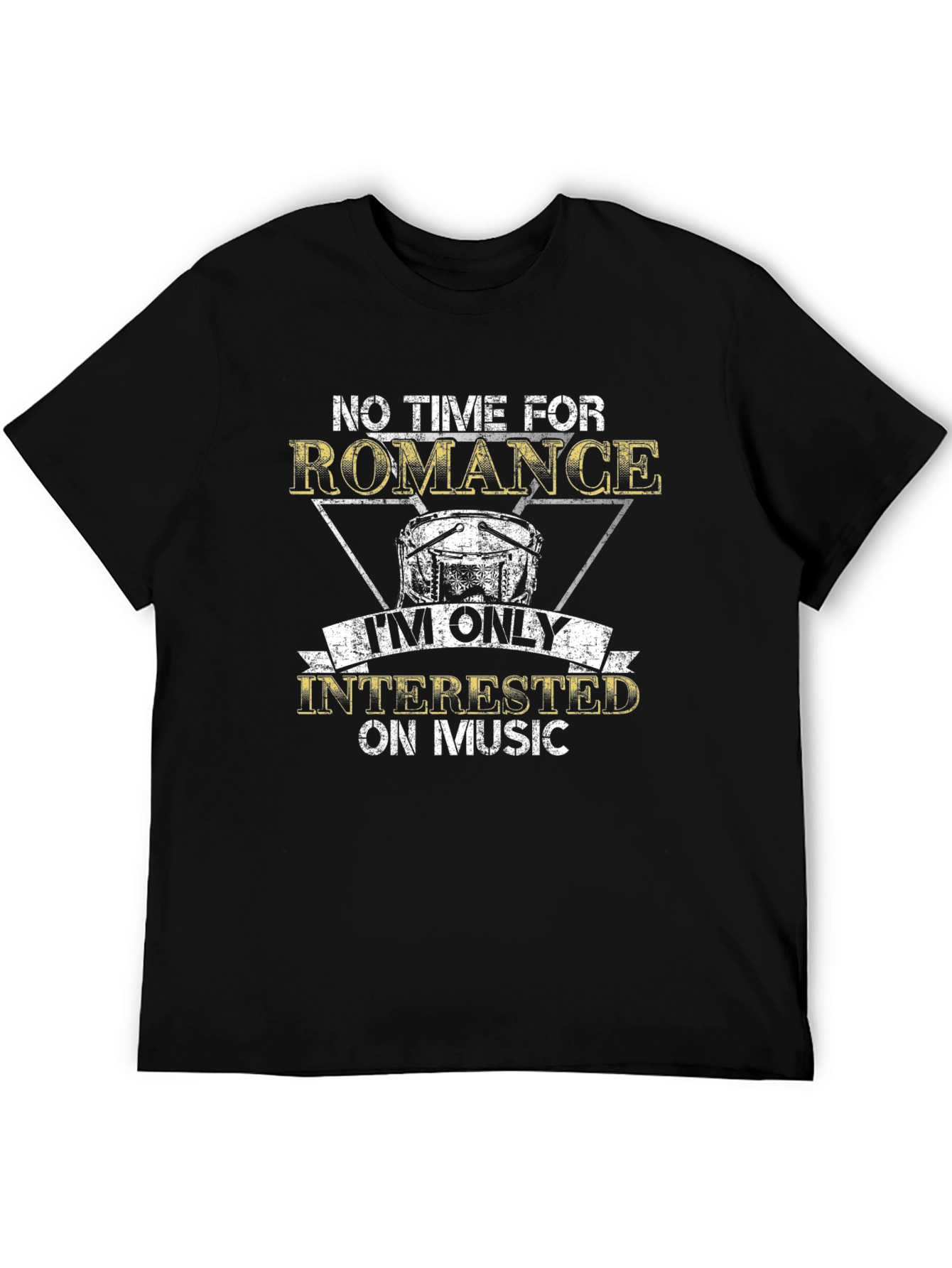Music Lover Graphic T-Shirt - No Time For Romance - 5