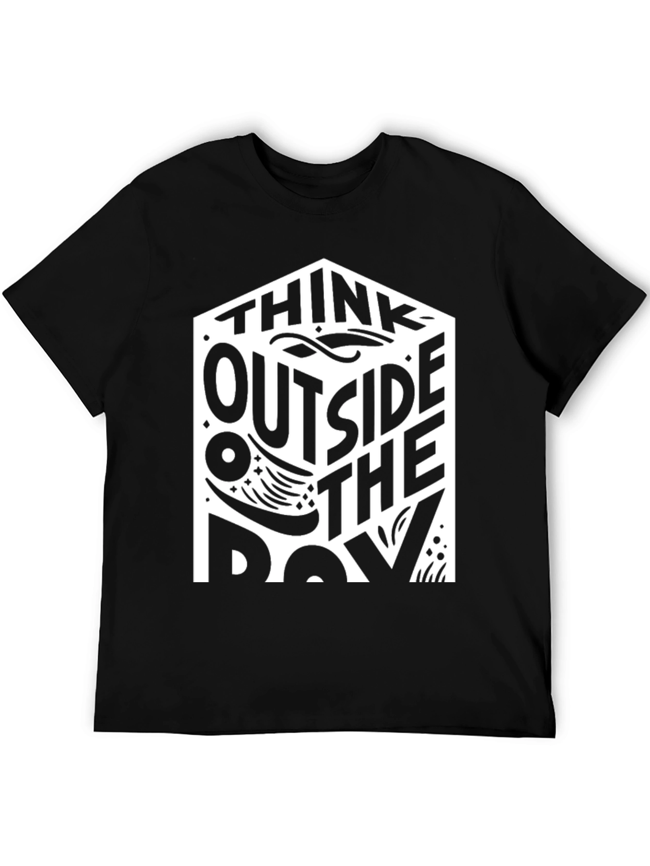 Black Think Outside the Box T-Shirt view 5