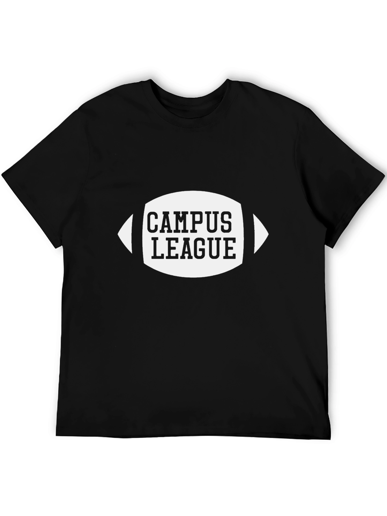 Black Campus League Graphic T-Shirt - Black view 5