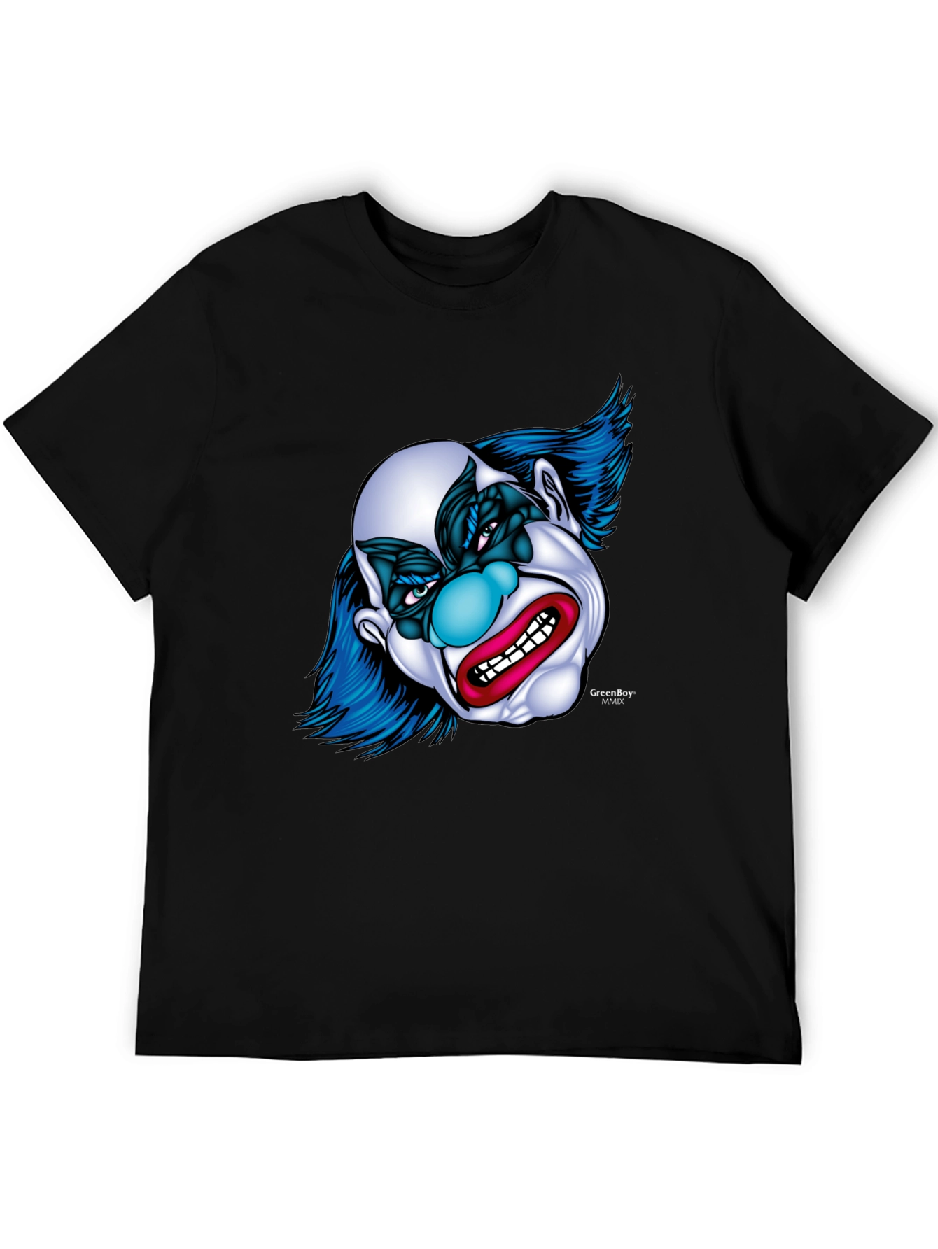 Black Clown Graphic T-Shirt - Men's Black Tee view 5