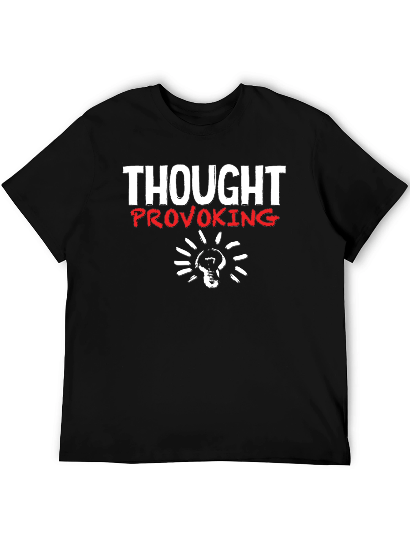 Black Thought Provoking Graphic T-Shirt - Soft Cotton Blend view 5